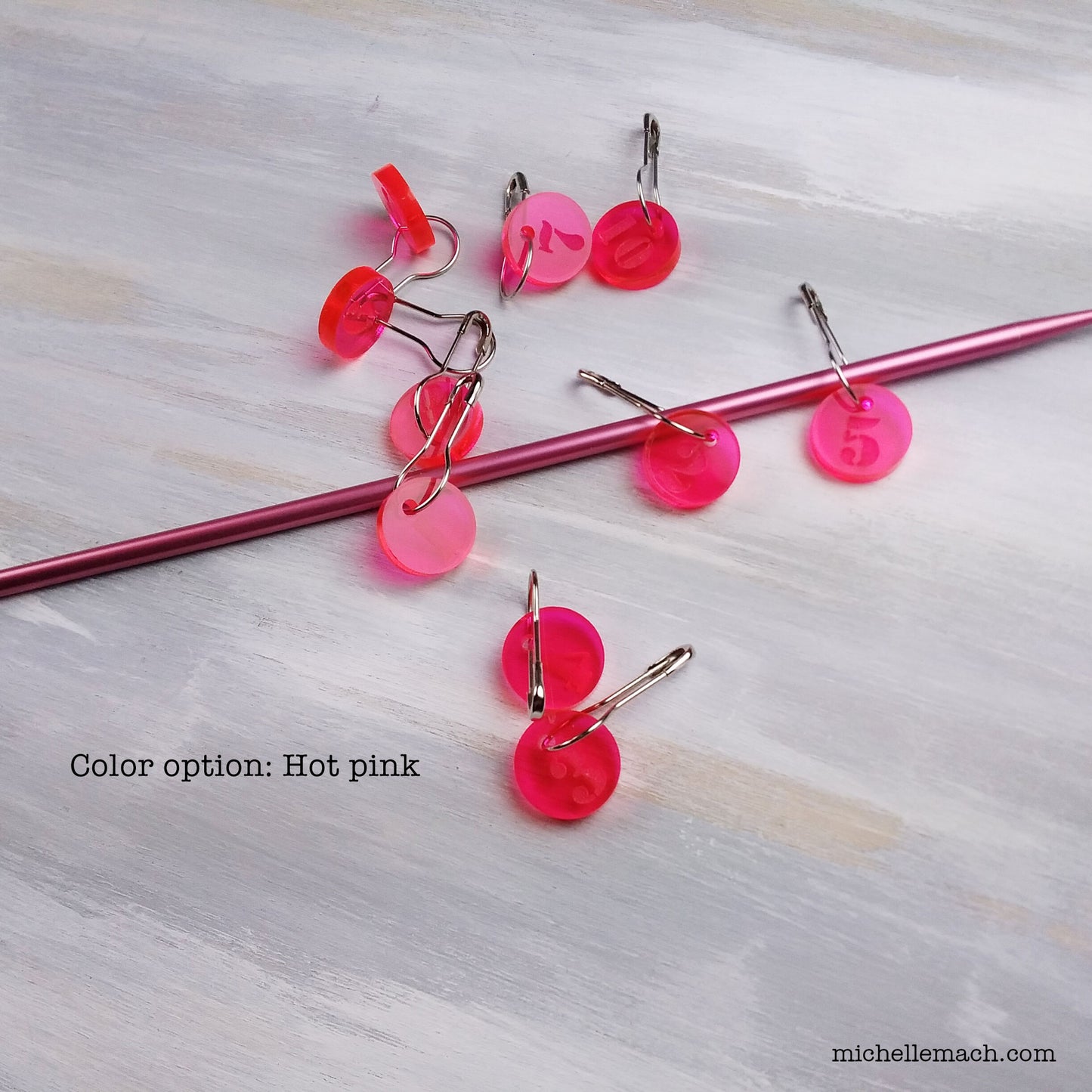 1-10 Number Stitch Markers for Knitting or Crochet (Set of 10)
