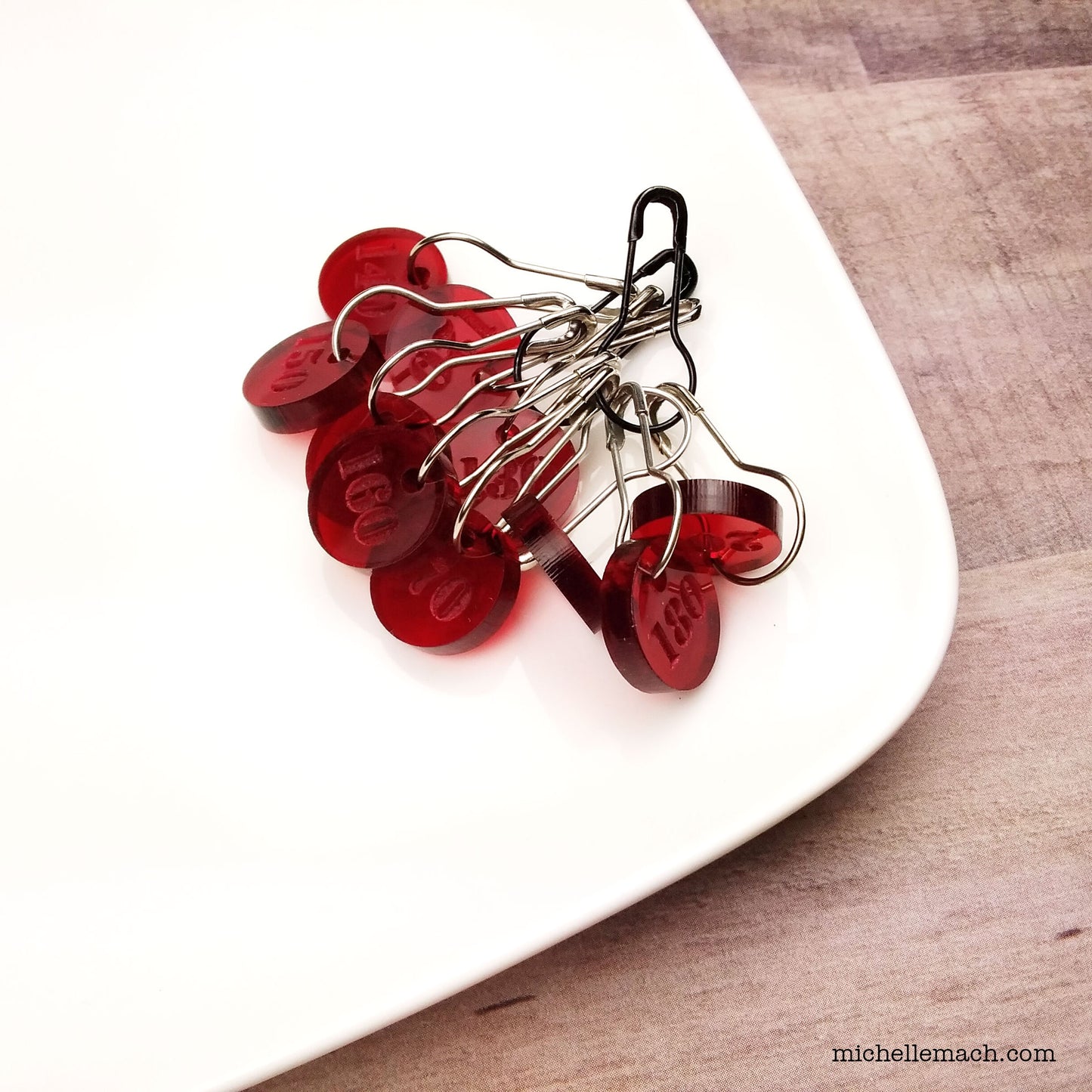 110-200 Number Stitch Markers (Set of 10)