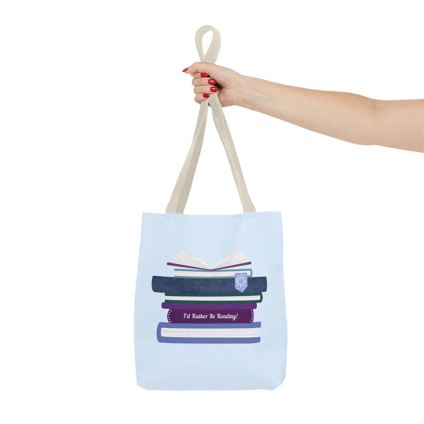 Book Stack Tote Bag