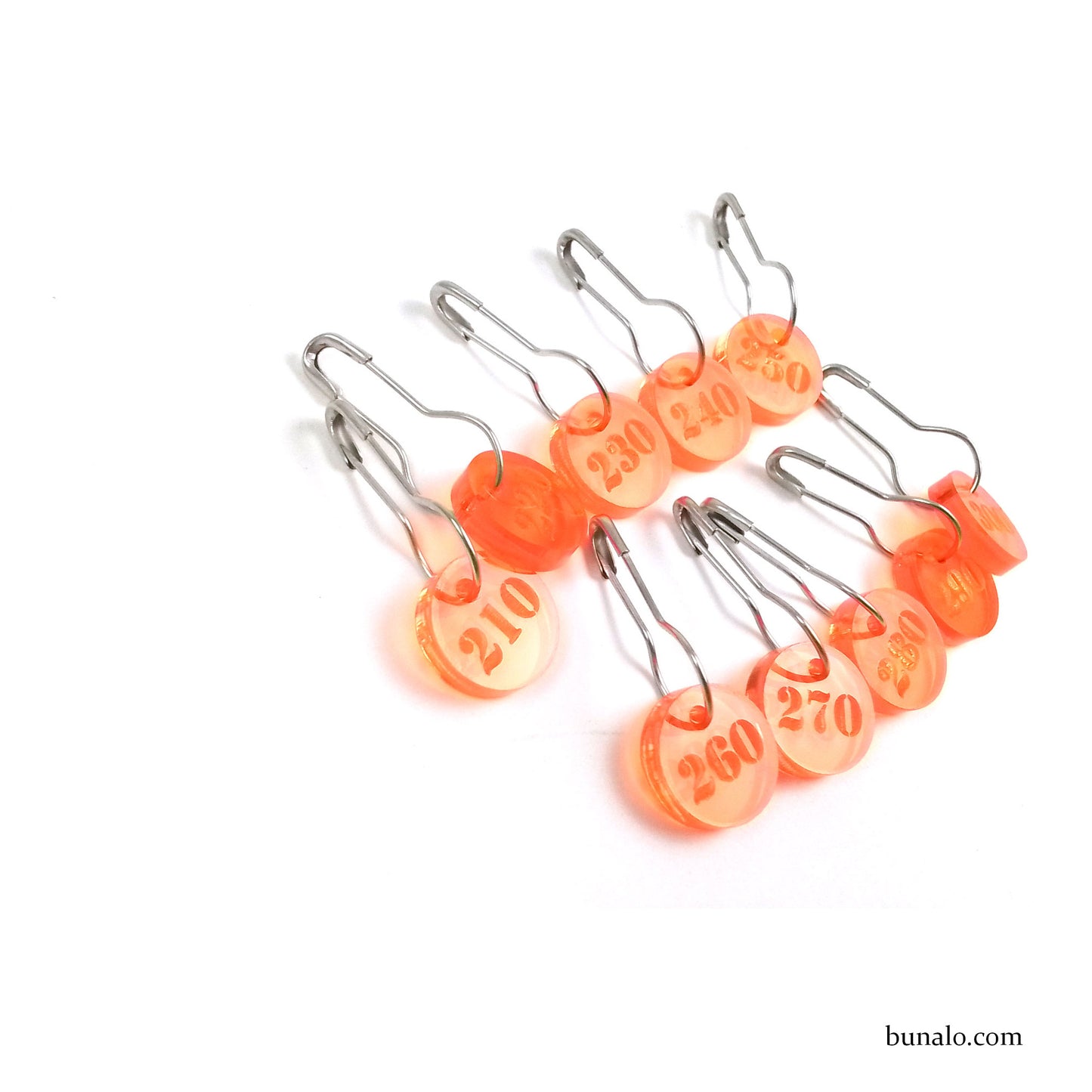 210-300 Number Stitch Markers (Set of 10)