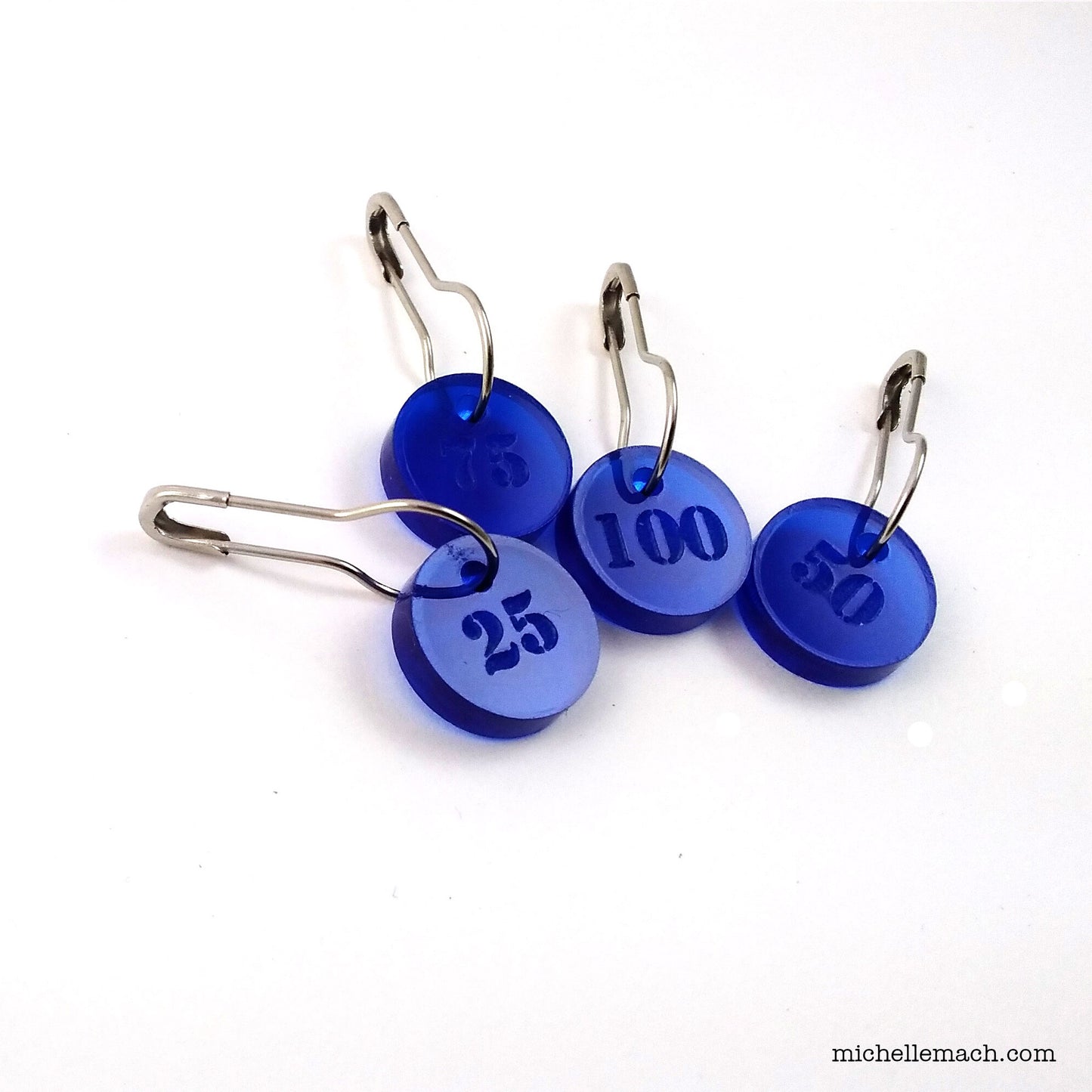 25-100 Number Stitch Markers (Set of 4)