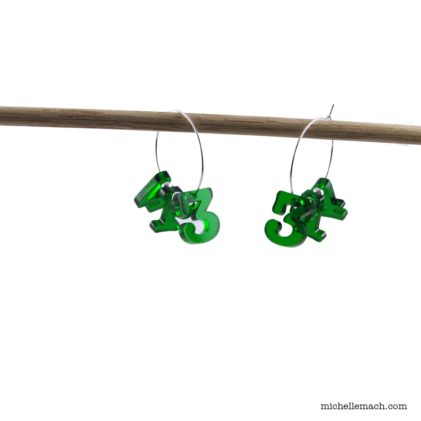 Pi Hoop Earrings