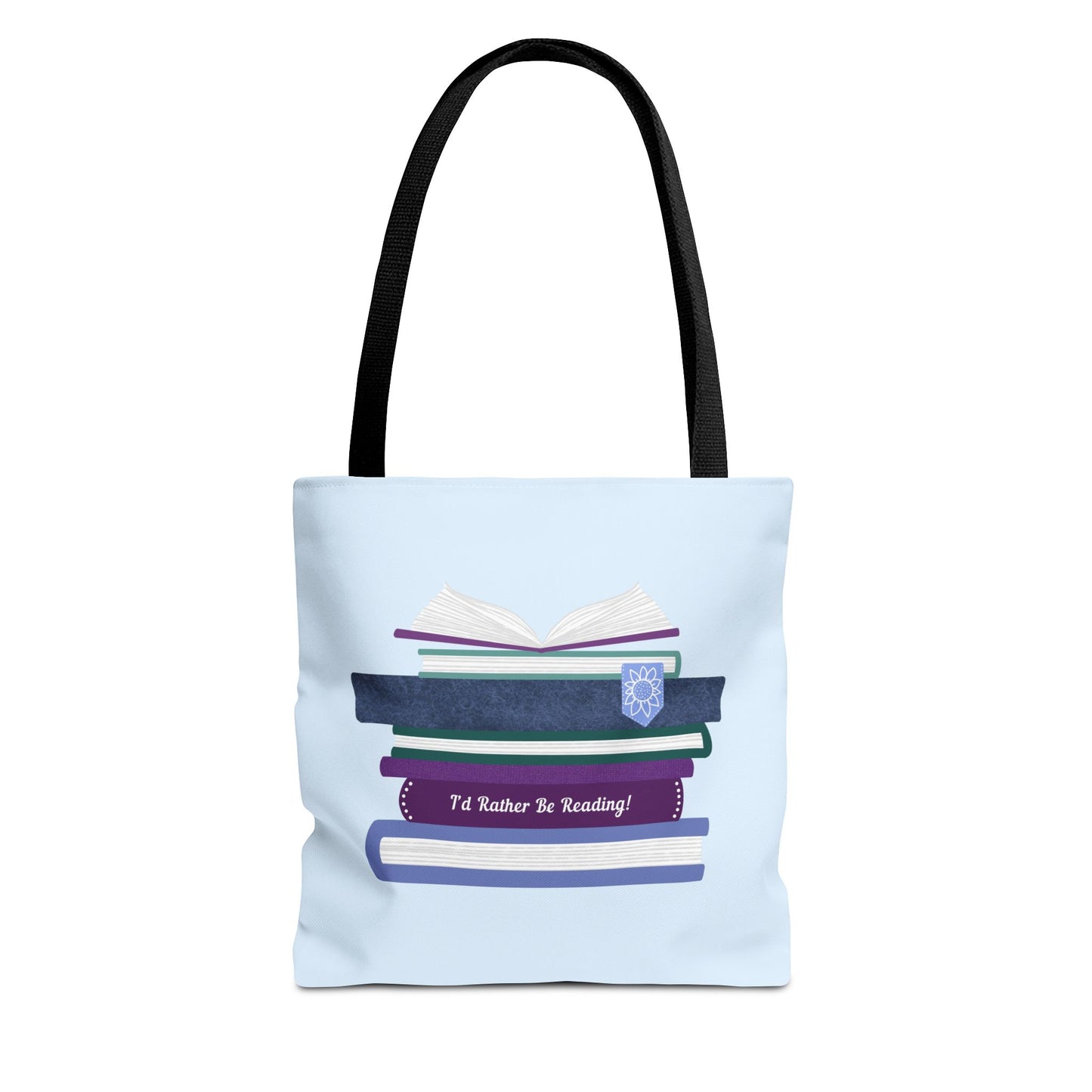 Book Stack Tote Bag