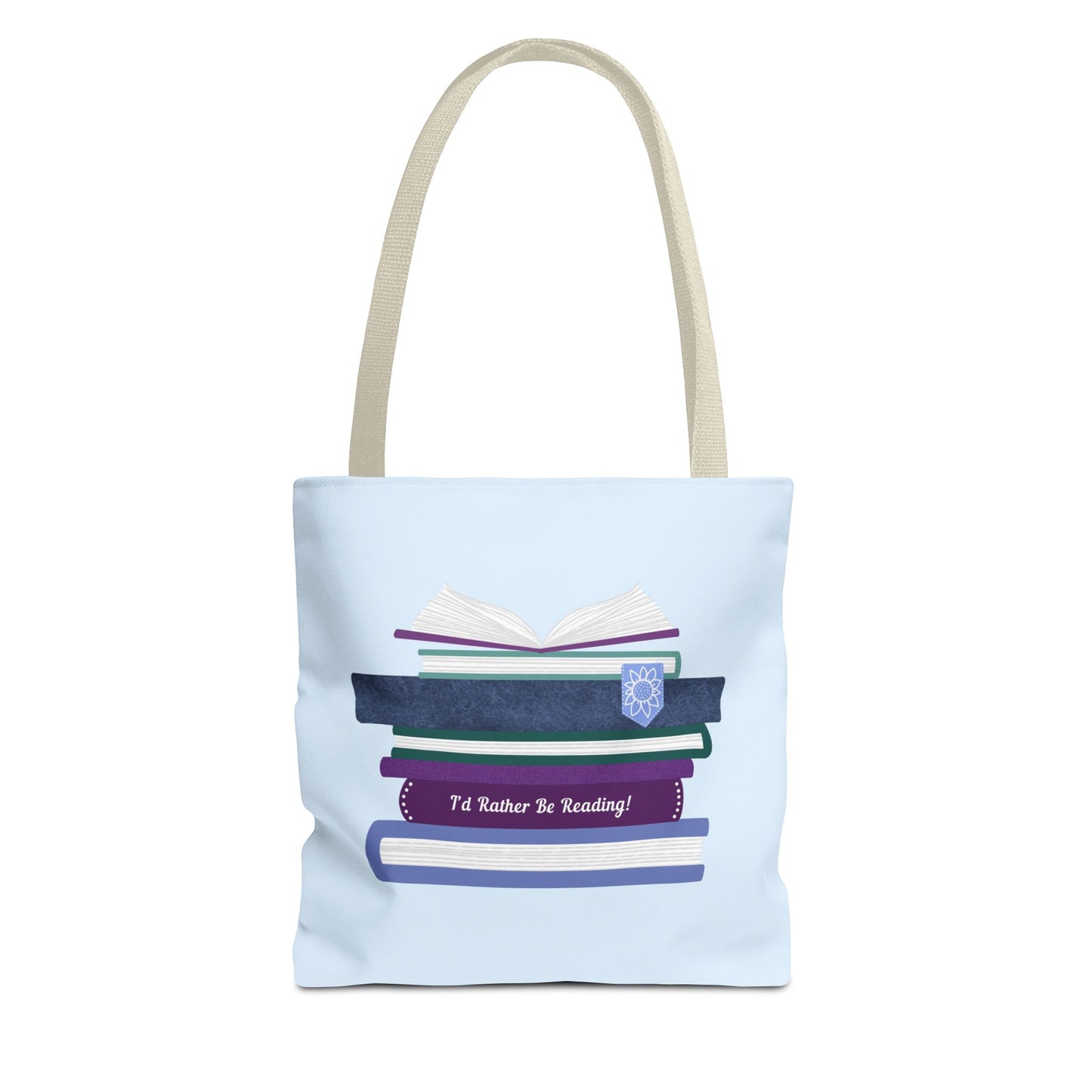 Book Stack Tote Bag