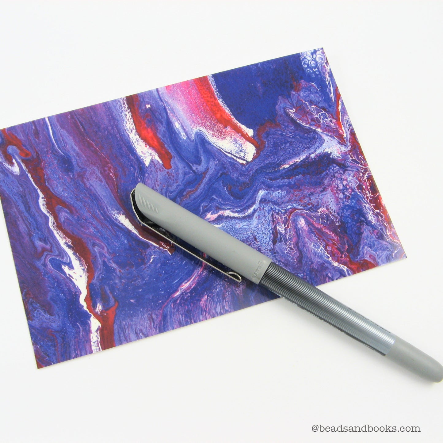 Red, White, and Blue Abstract Postcards (Set of 50)