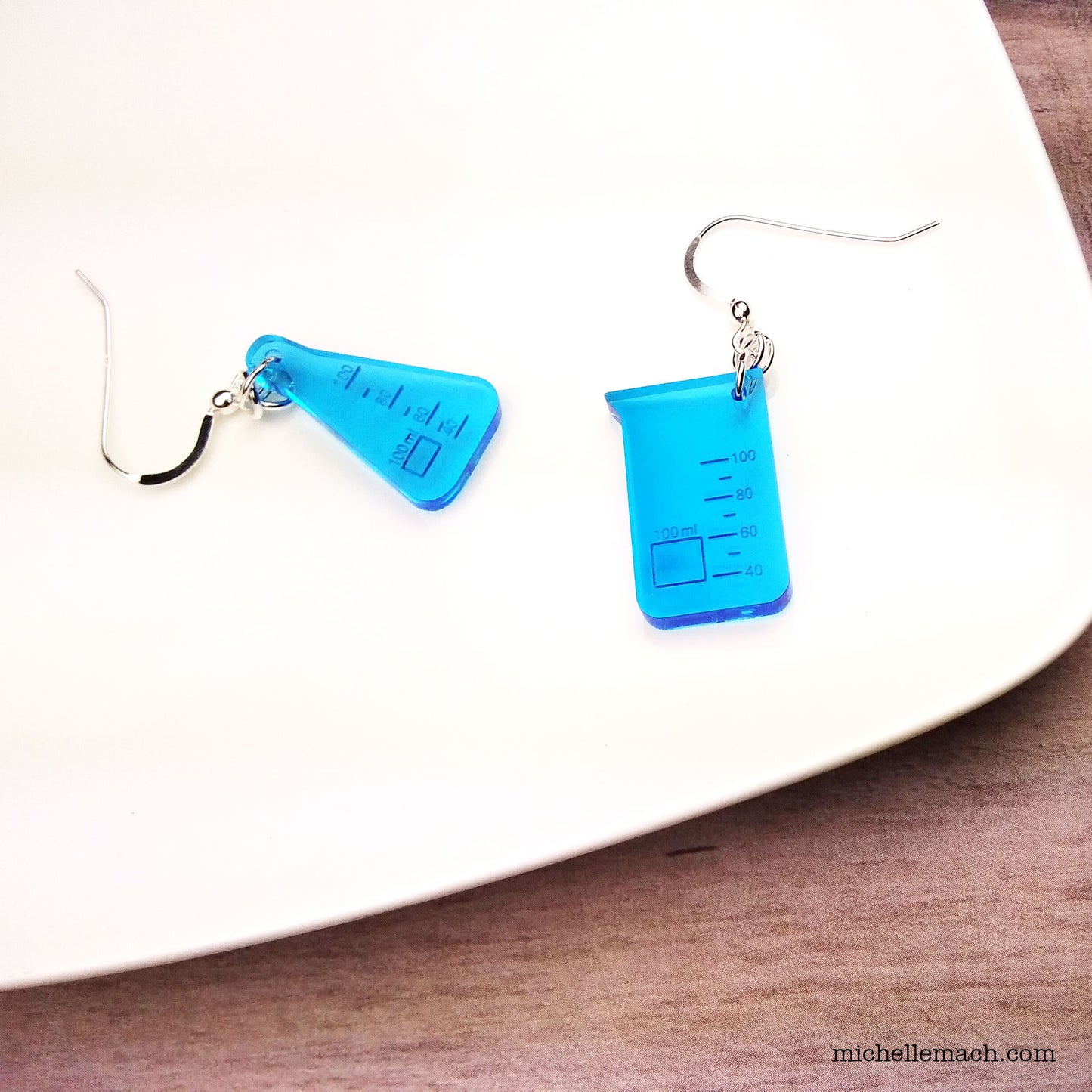 Beaker and Flask Earrings