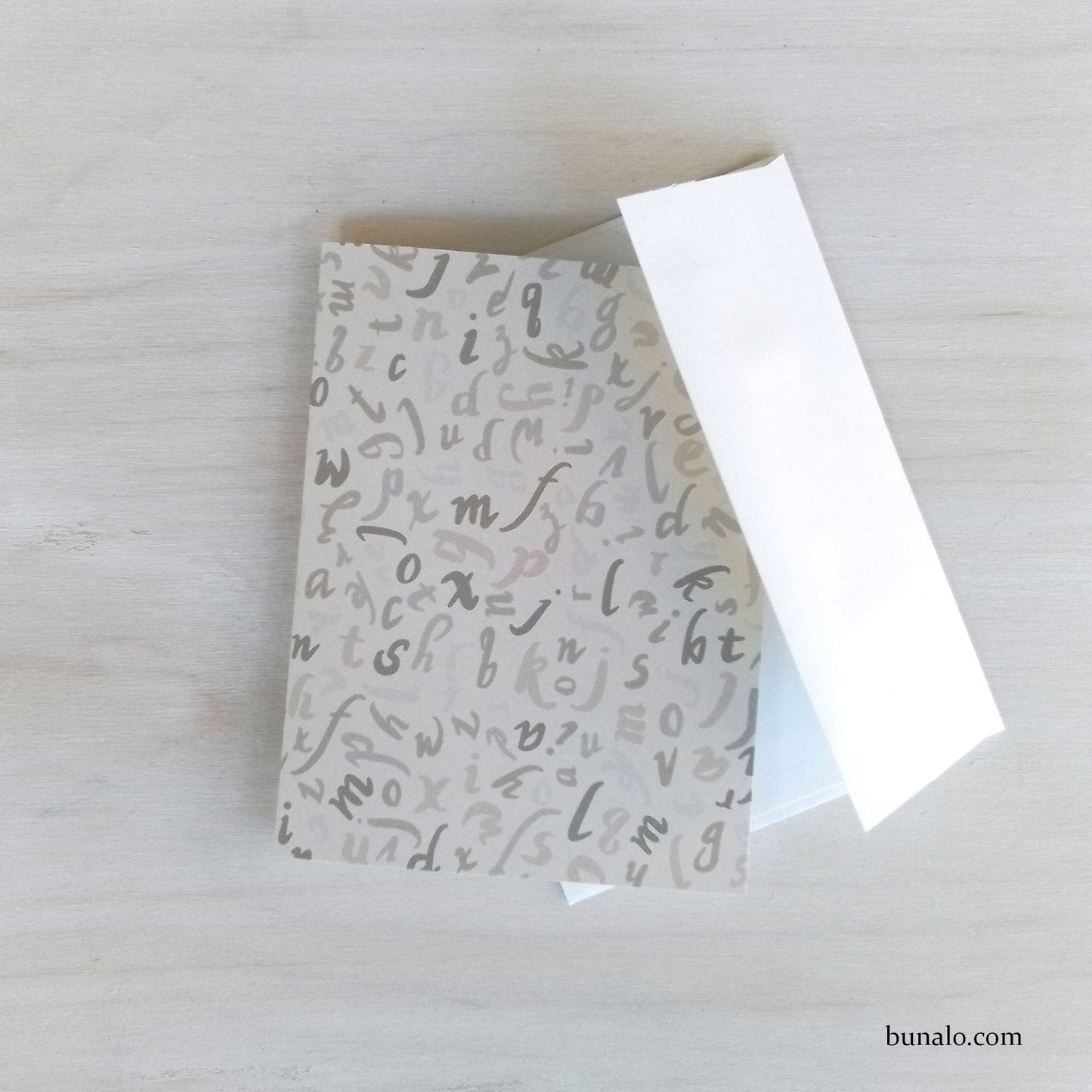 Calligraphy Letters Note Card