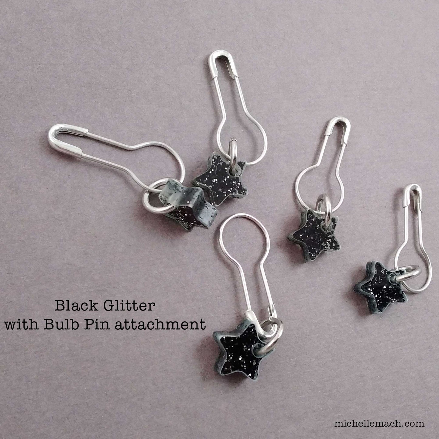 Tiny Star or Heart Stitch Markers (Set of 5)