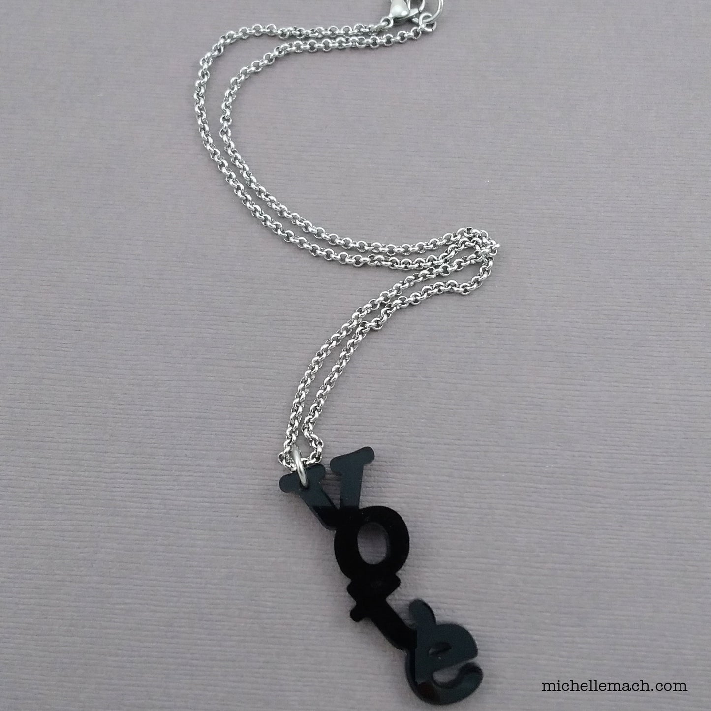 Vote Necklace (Vertical)