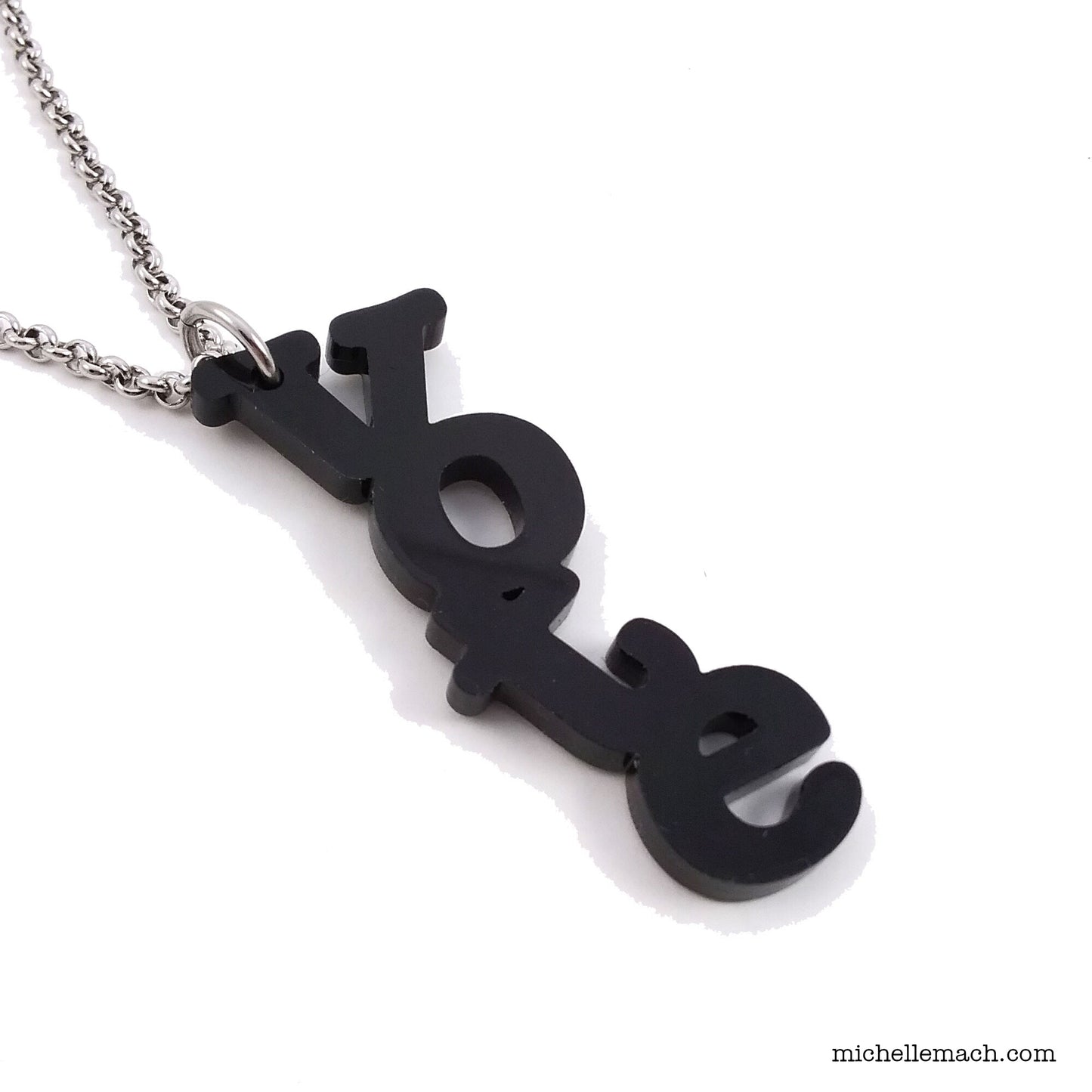 Vote Necklace (Vertical)