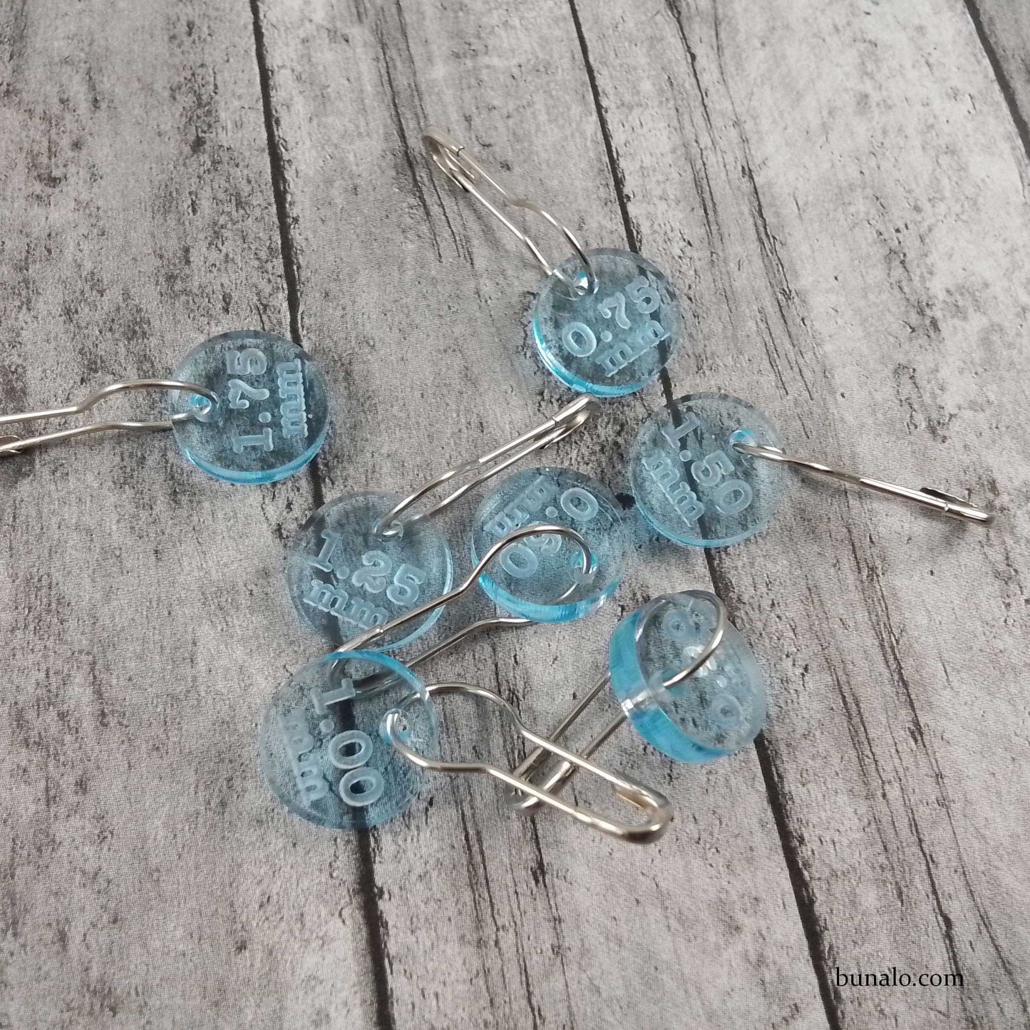 Crochet Stitch Markers - MM Number Sizes (Set of 7) Very Small Numbers