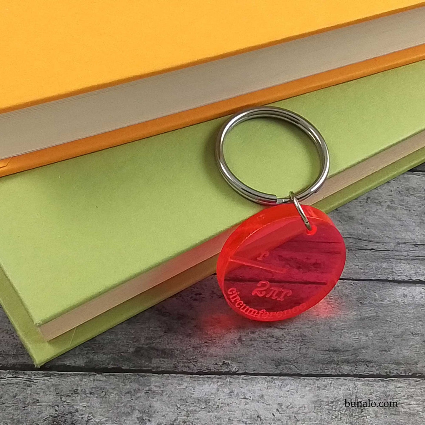 Circle Keychain with Circumference Formula