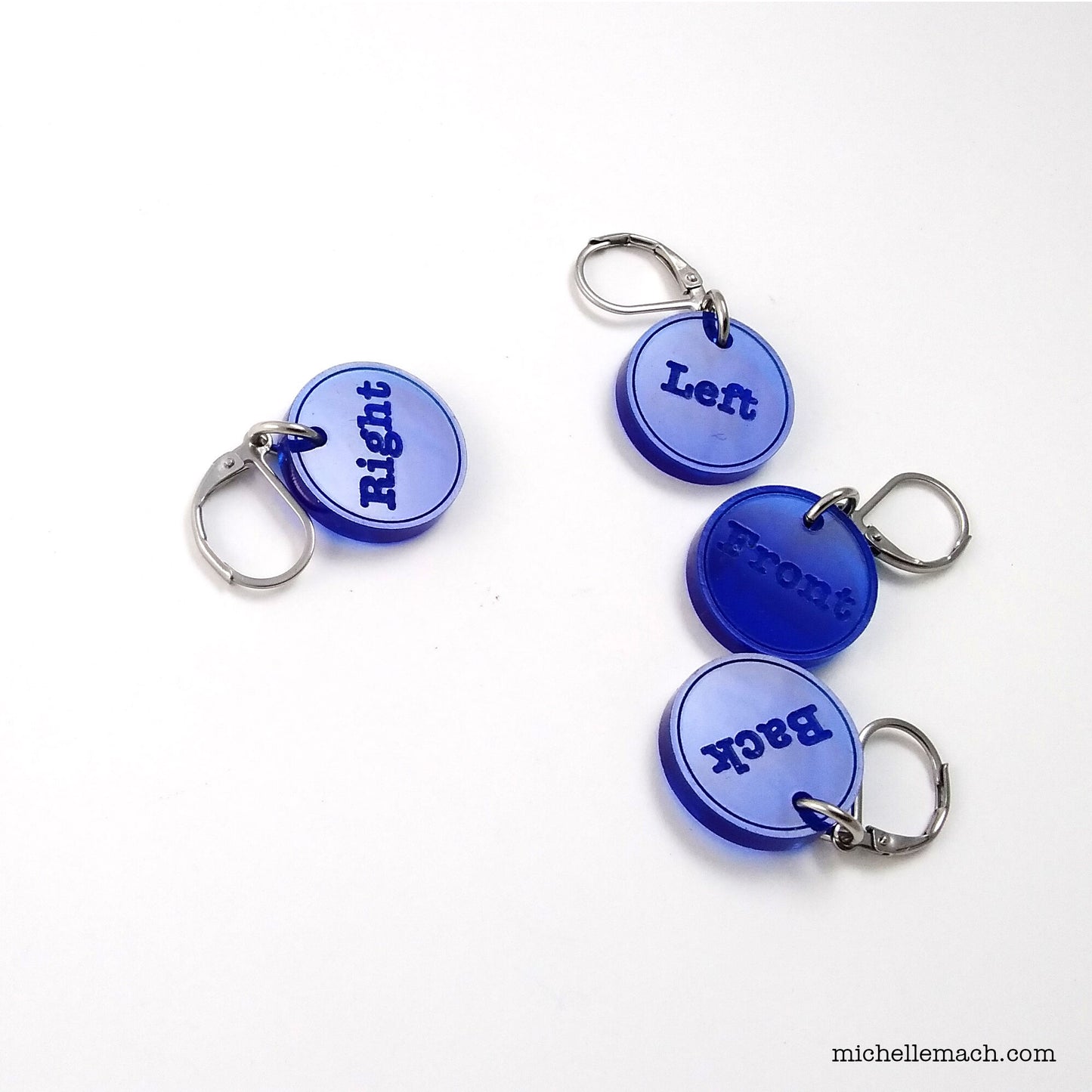 Back, Front, Left, Right Placeholder Markers (Set of 4)