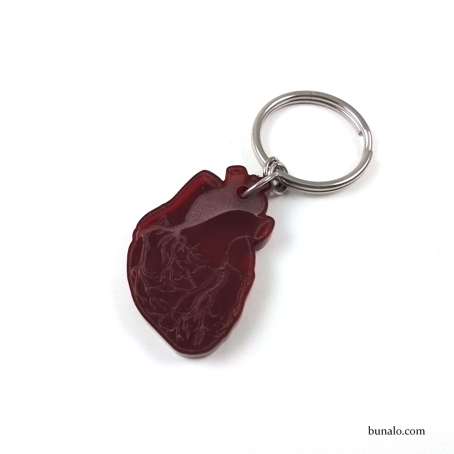Anatomical Heart Keychain