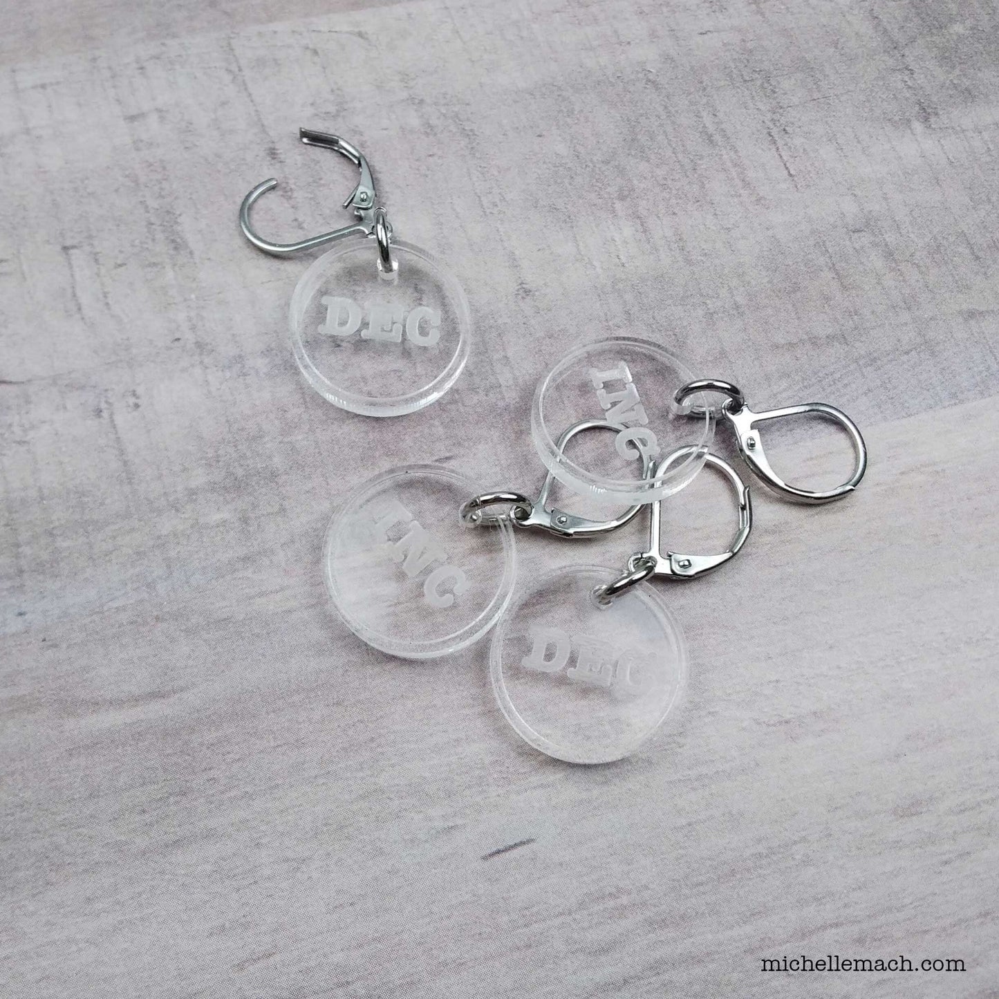 Inc, Dec Stitch Markers (Set of 4)