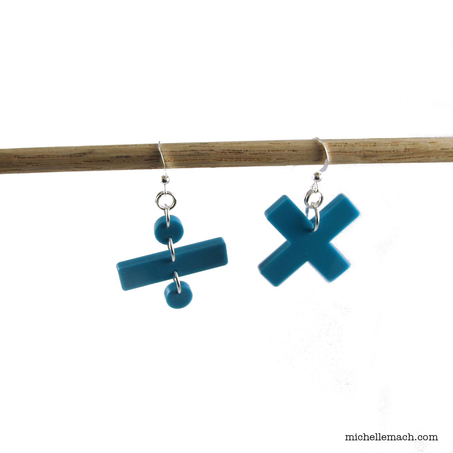 Math Symbol Earrings - Multiply, Divide, Add, Subtract