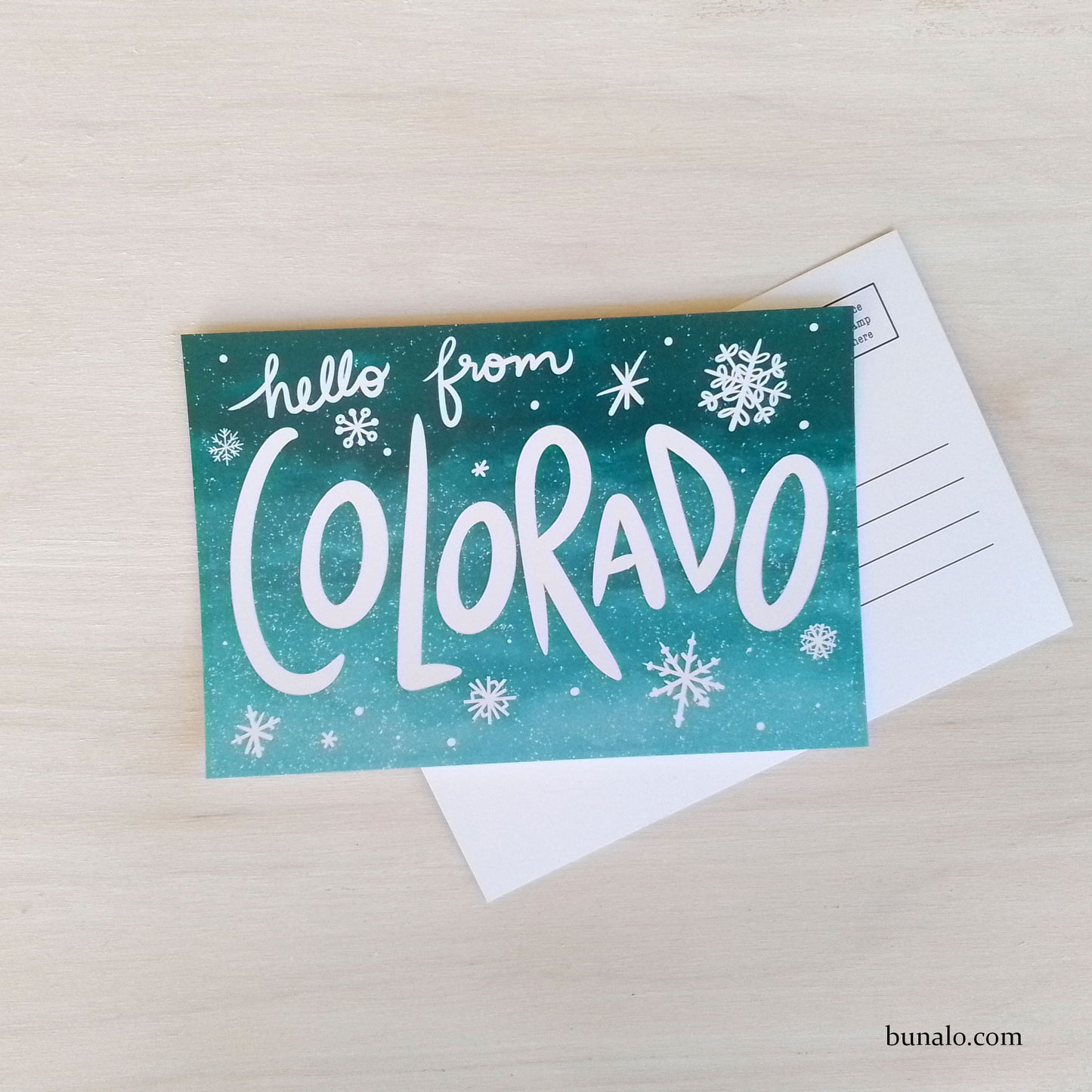 Hello from Colorado Snow Postcard