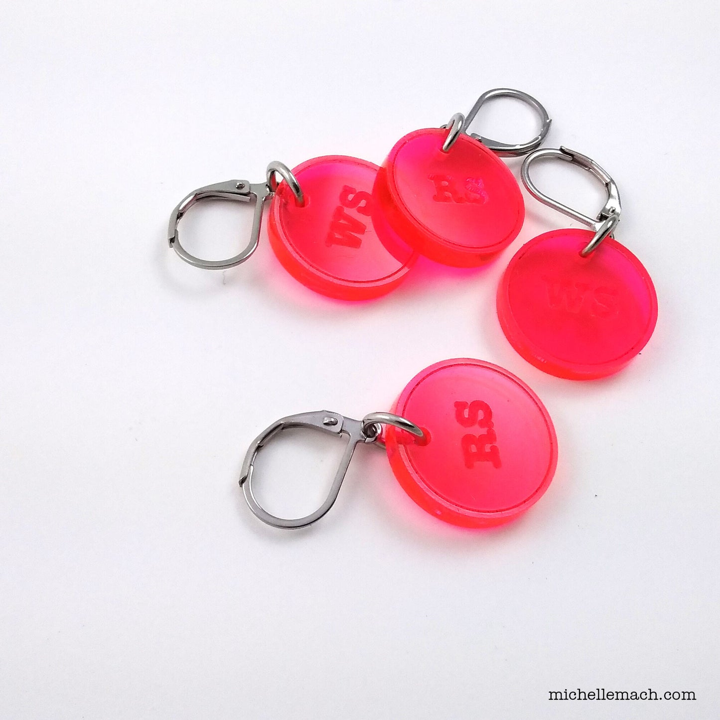 WS and RS Stitch Markers (Set of 4)