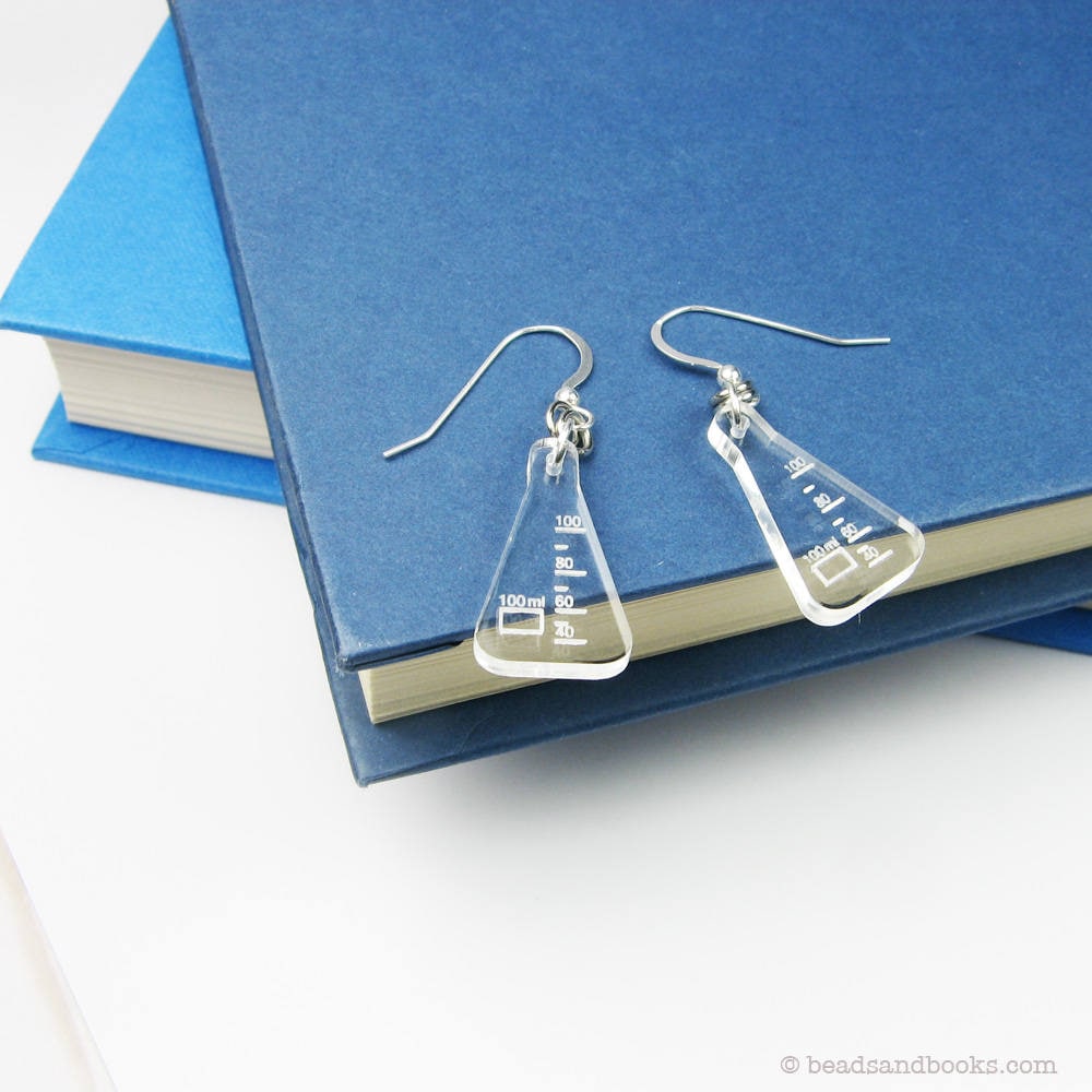 Beaker and Flask Earrings