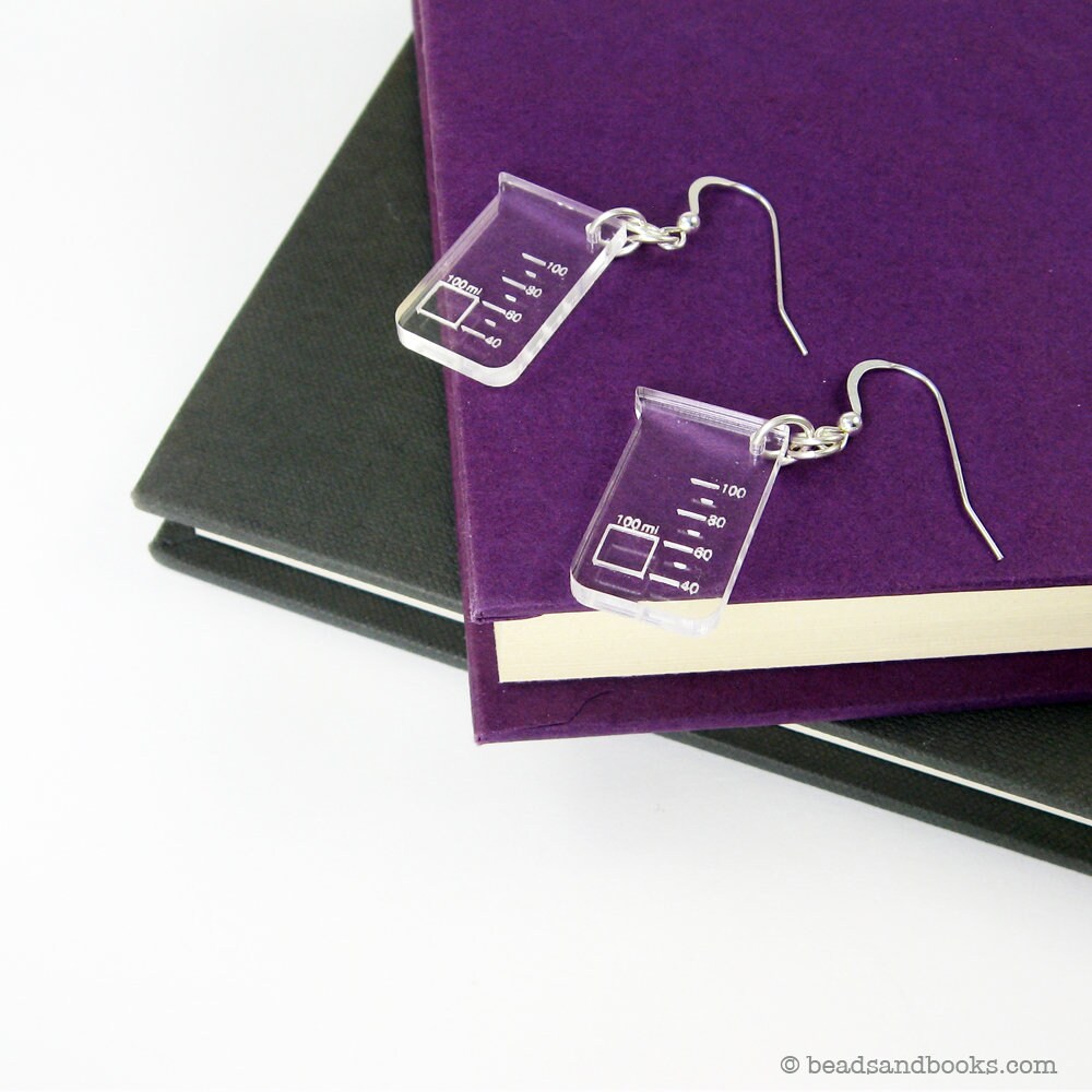 Beaker and Flask Earrings