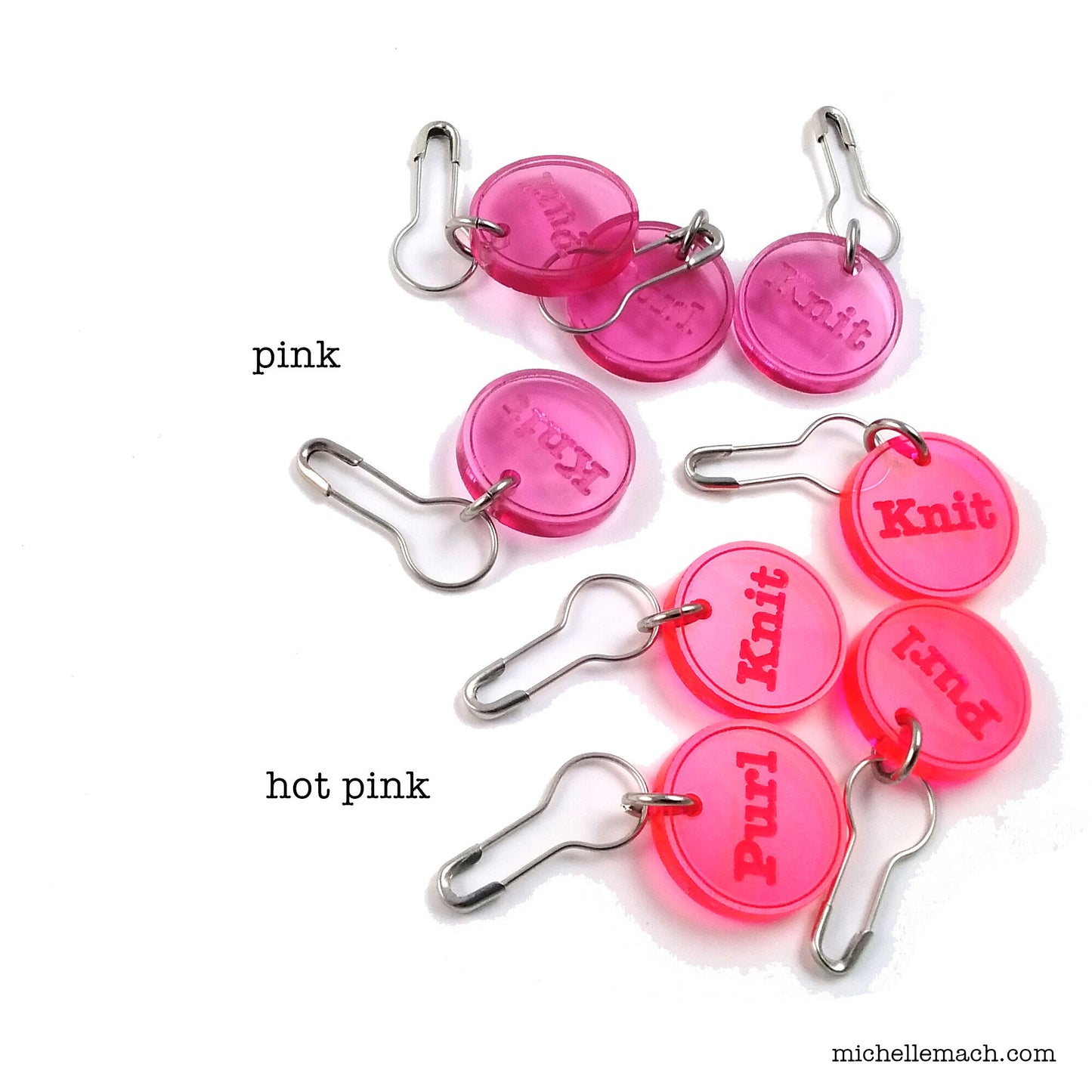 Knit and Purl Stitch Markers (Set of 4)