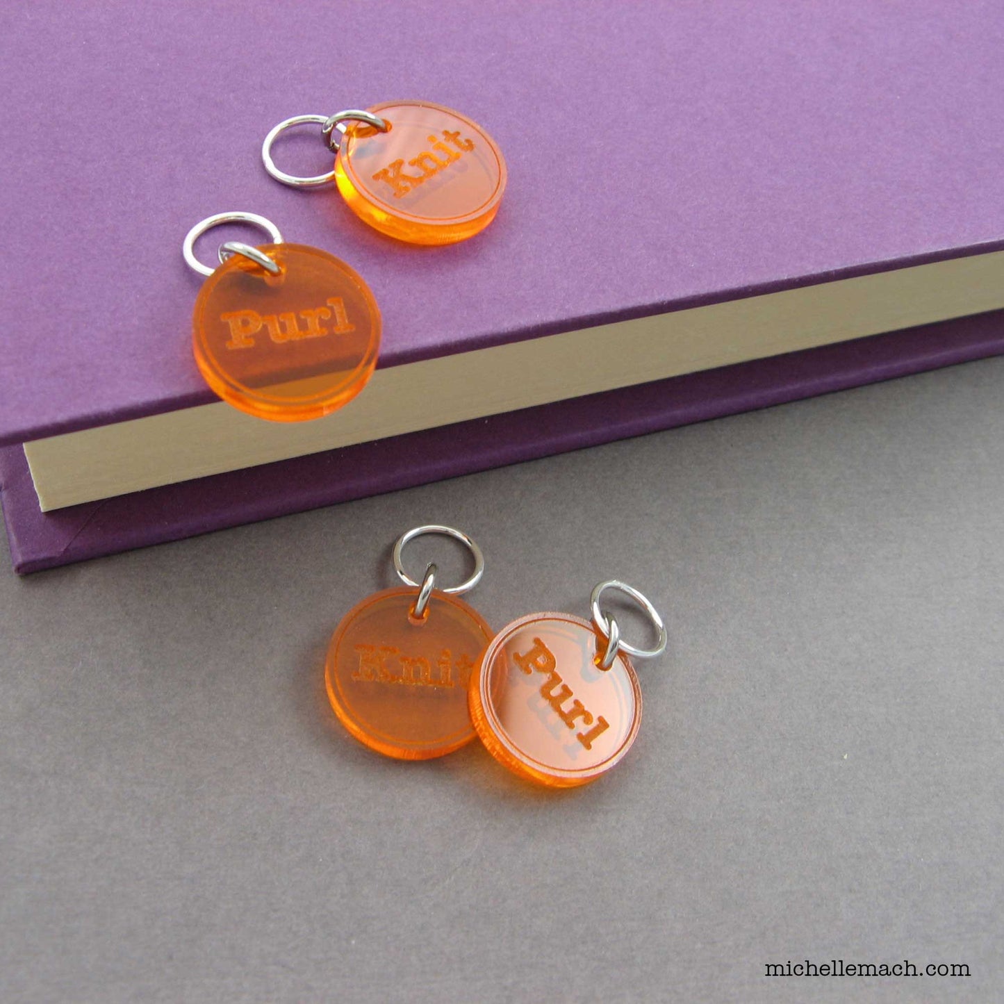 Knit and Purl Stitch Markers (Set of 4)