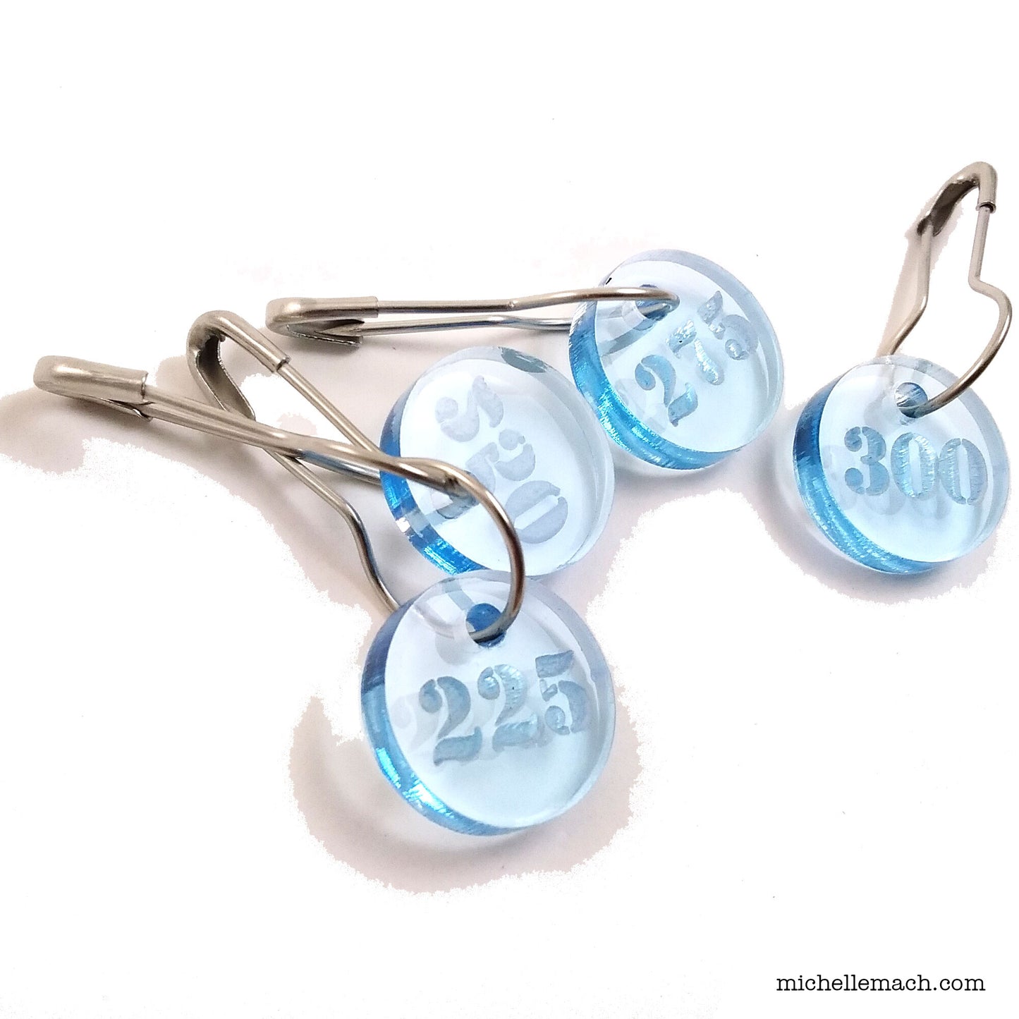 225-300 Number Stitch Markers (Set of 4)