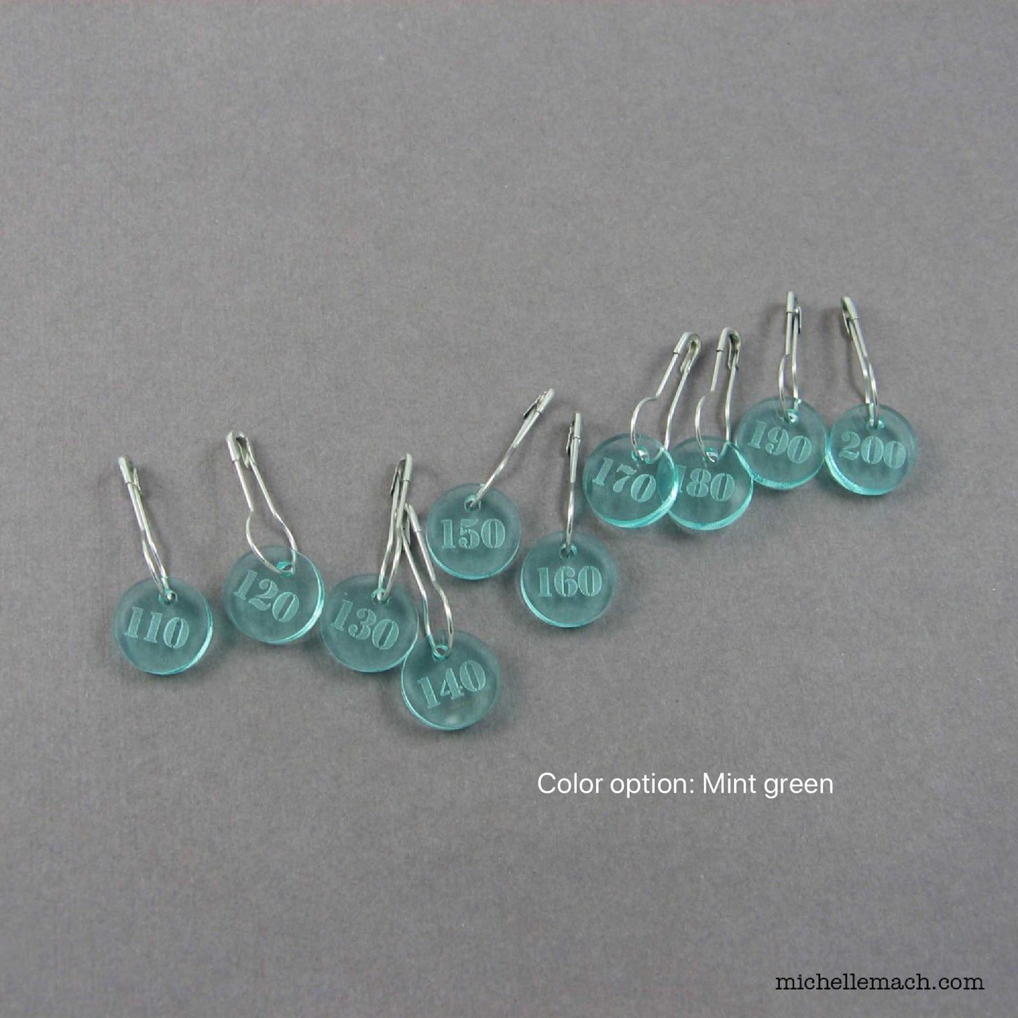 110-200 Number Stitch Markers (Set of 10)