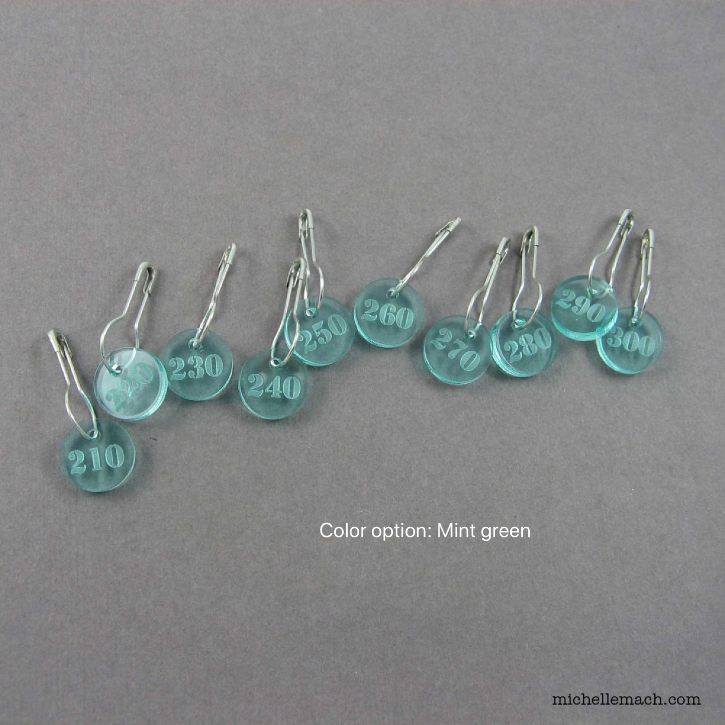 210-300 Number Stitch Markers (Set of 10)