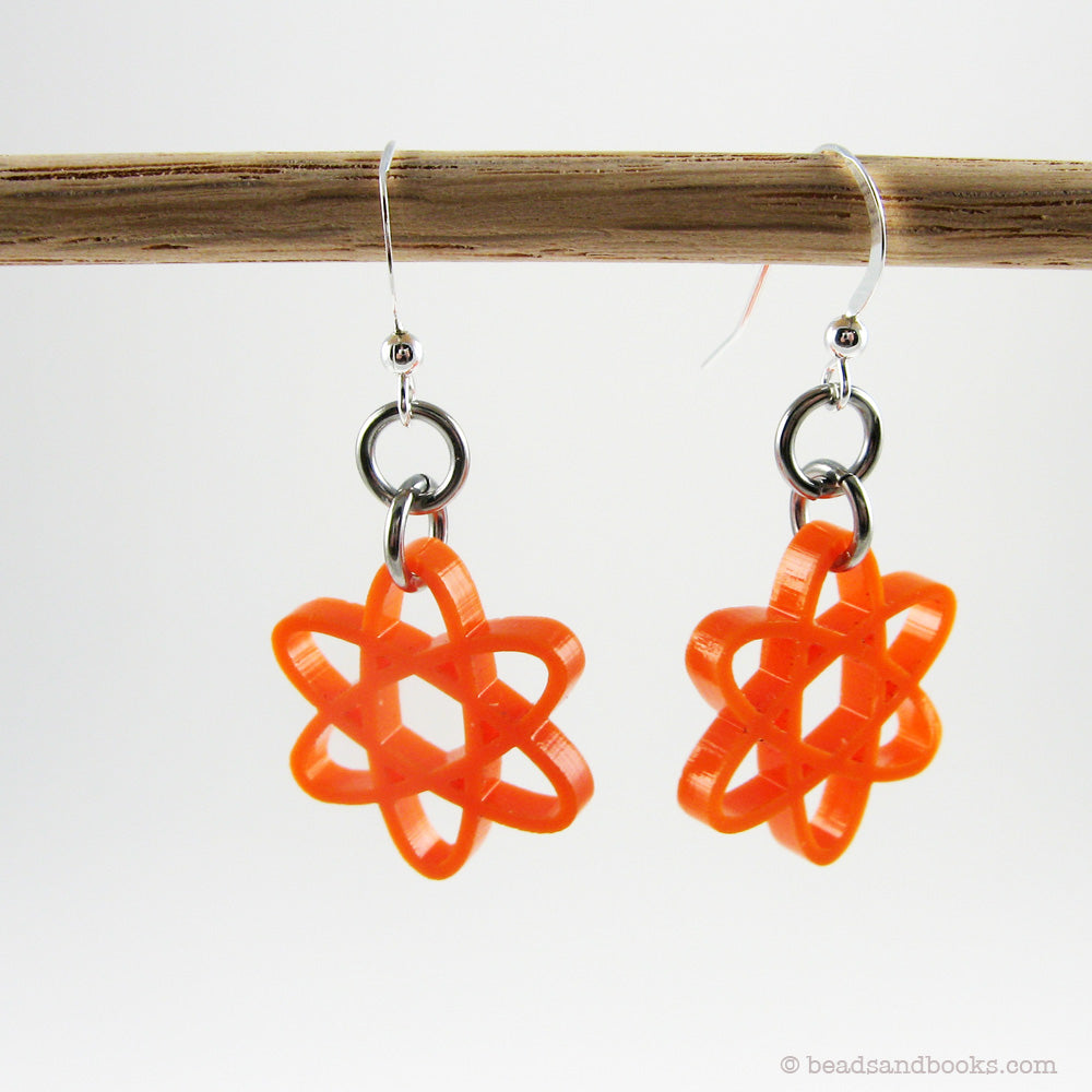 Colorful Atom Earrings