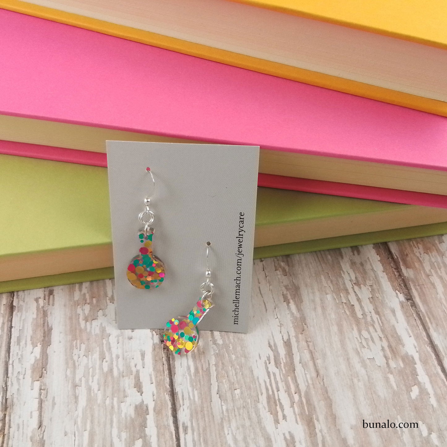 Florence Flask Earrings - Colorful Party Edition