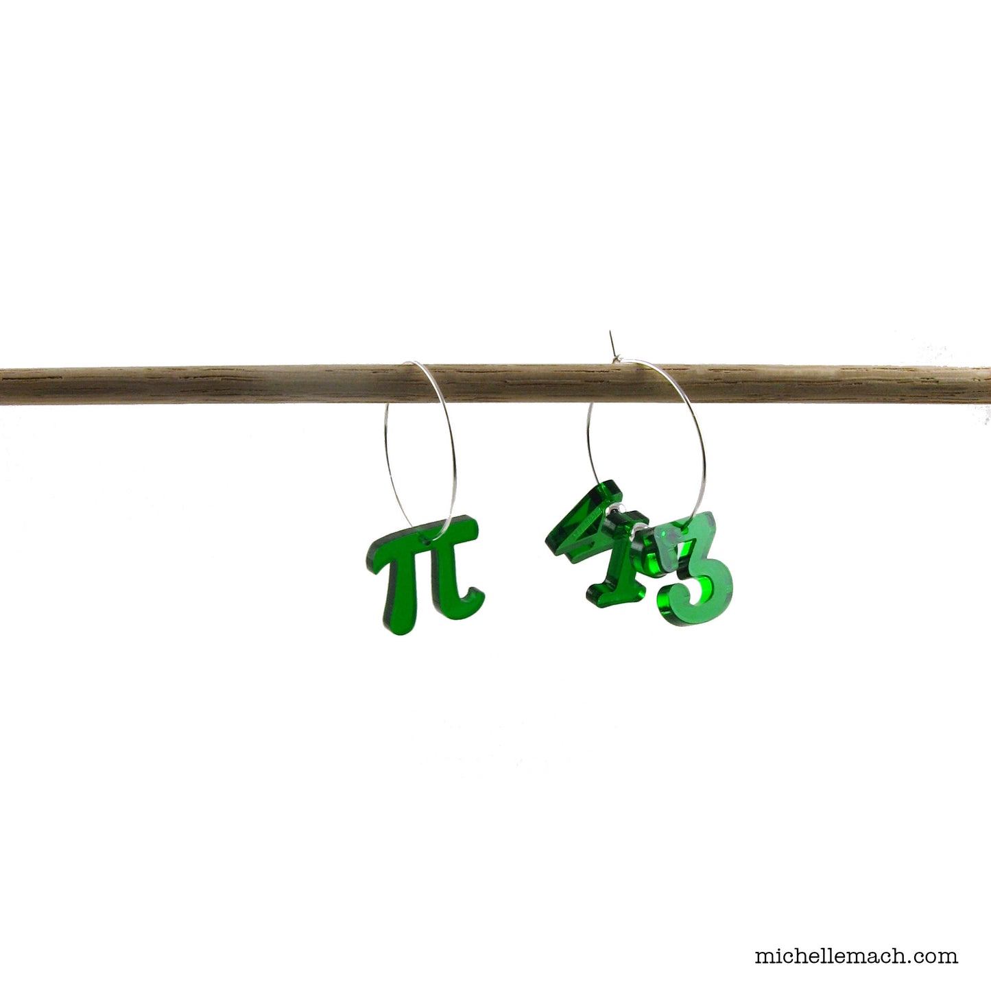 Pi Hoop Earrings