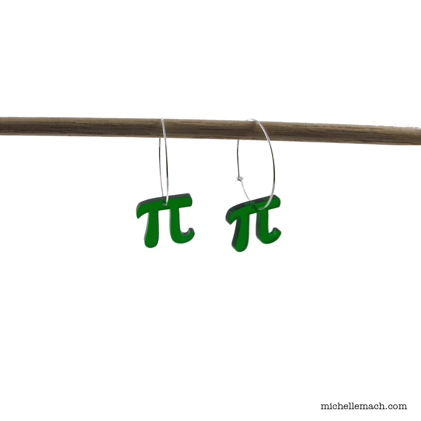 Pi Hoop Earrings