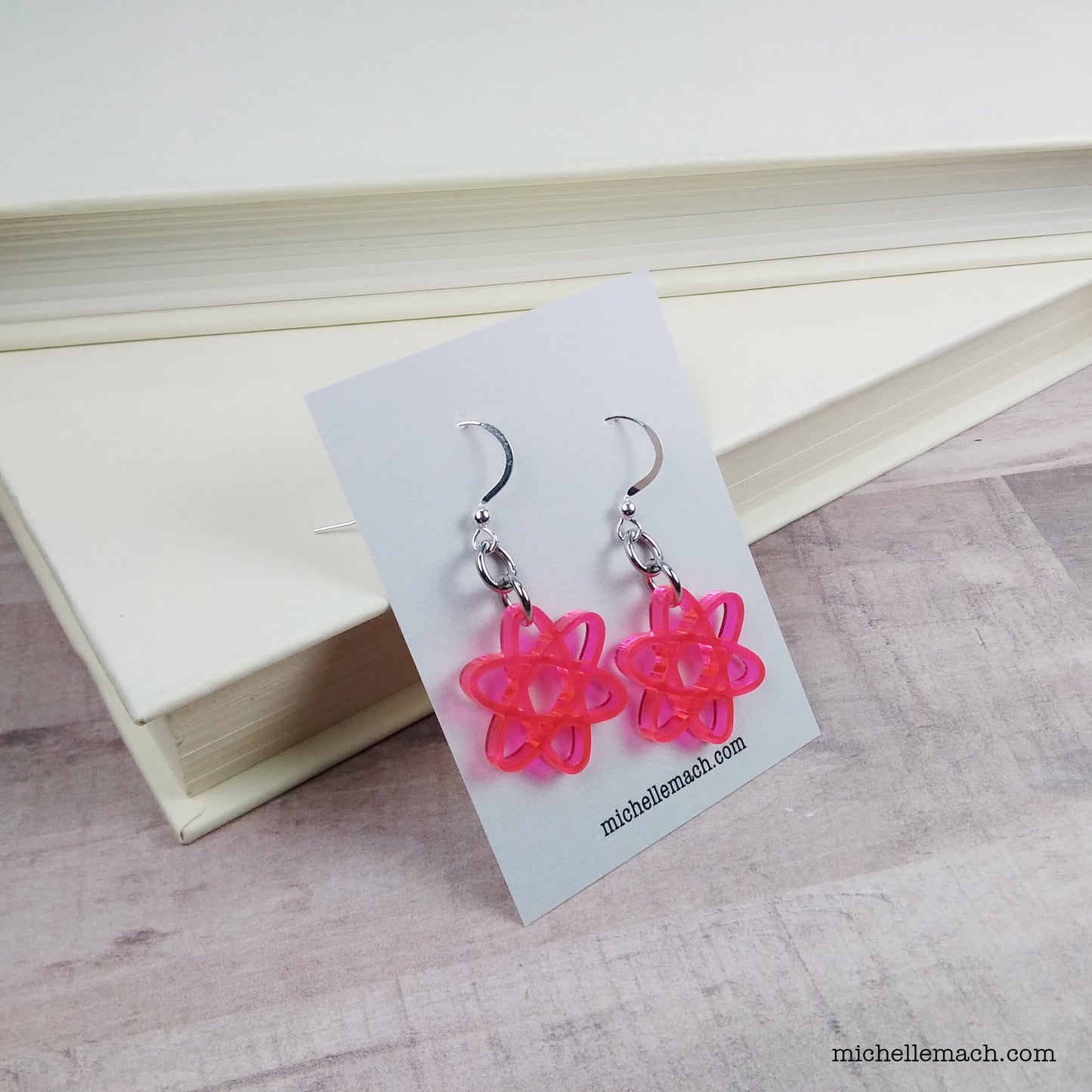 Colorful Atom Earrings