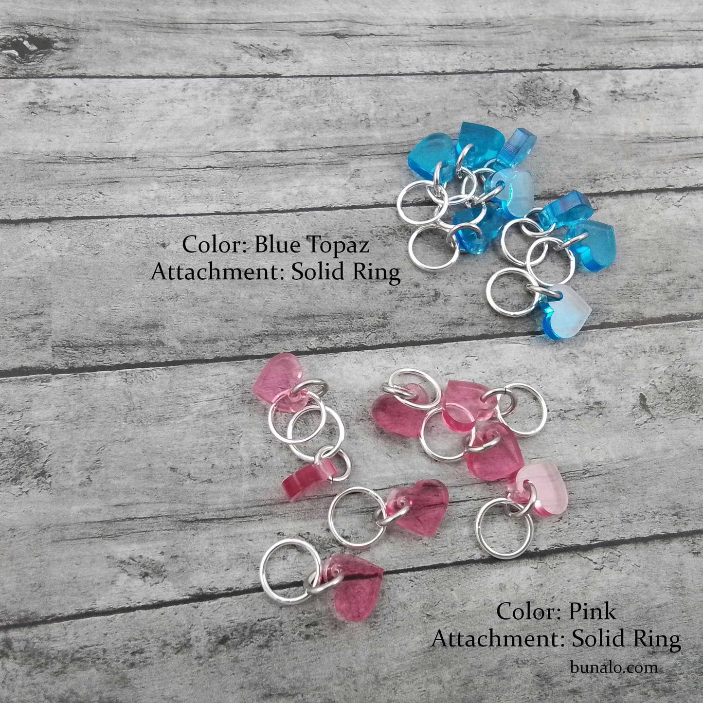 Heart Stitch Markers (Rainbow Assortment)