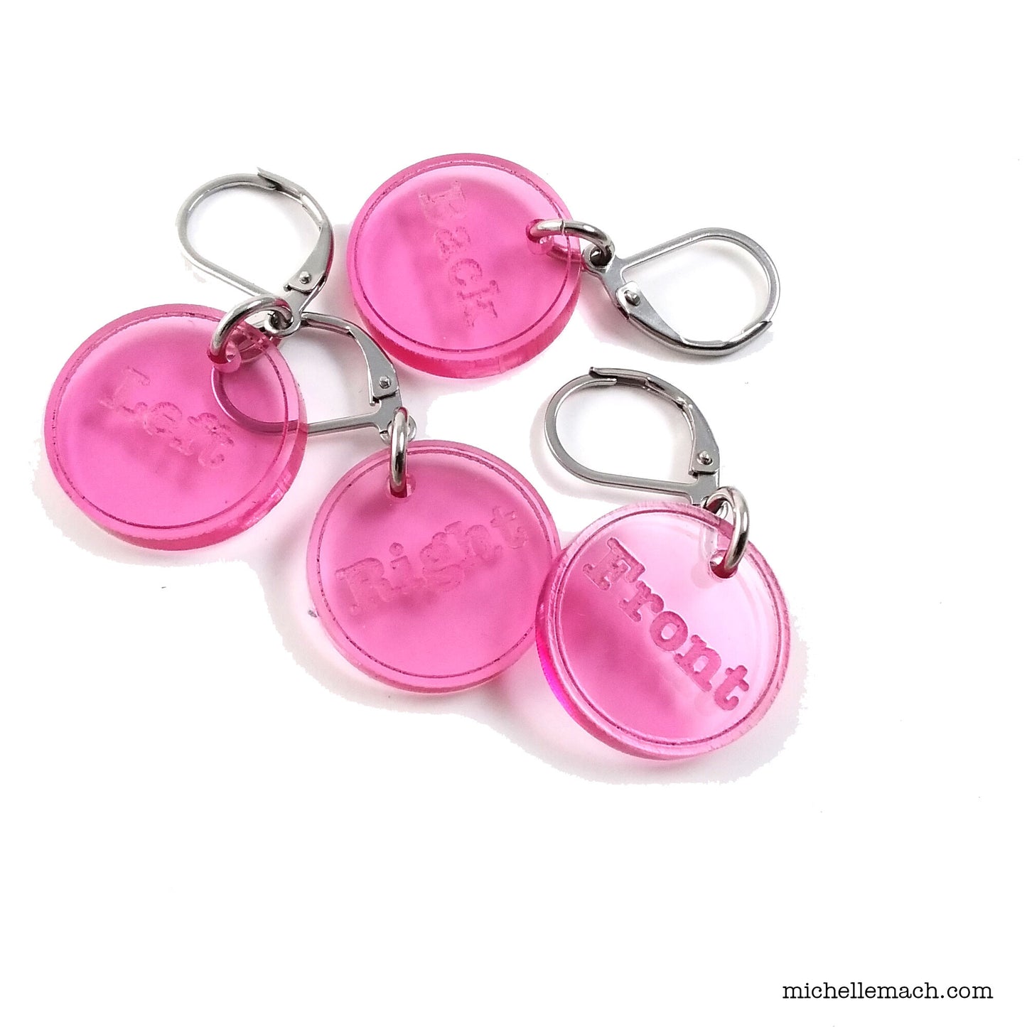 Back, Front, Left, Right Placeholder Markers (Set of 4)