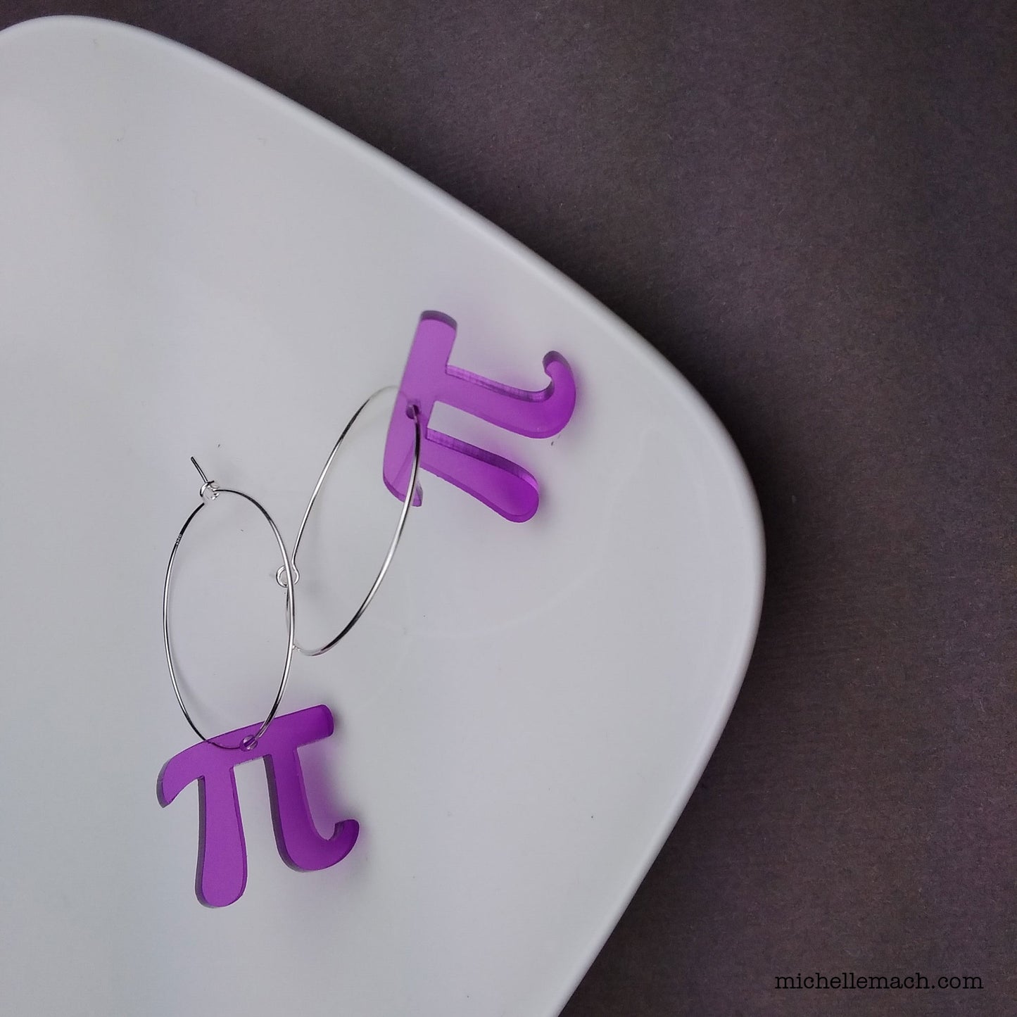 Pi Hoop Earrings