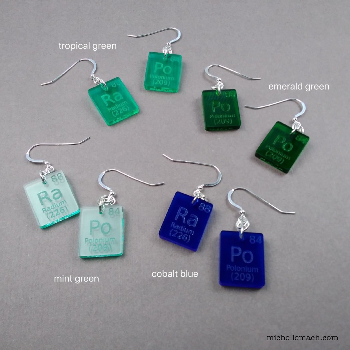 Periodic Table Element Earrings