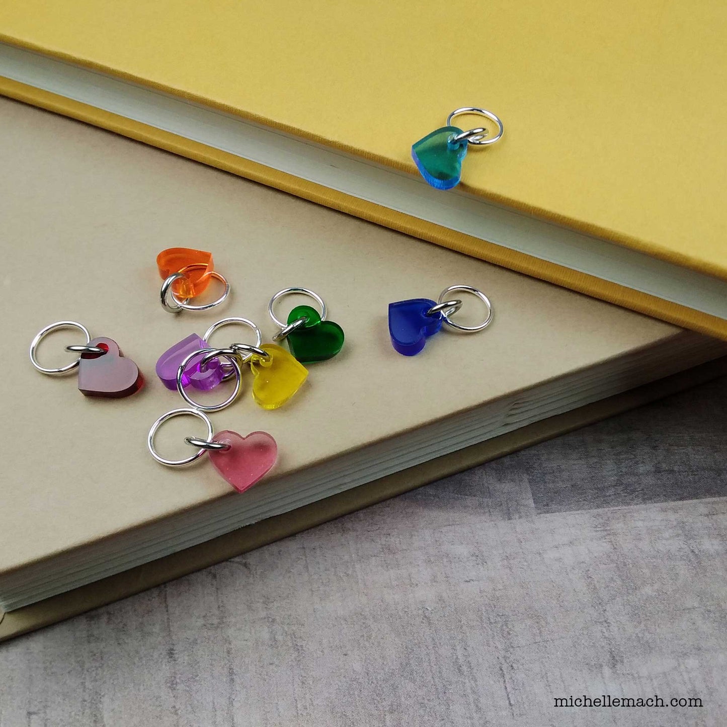Heart Stitch Markers (Rainbow Assortment)