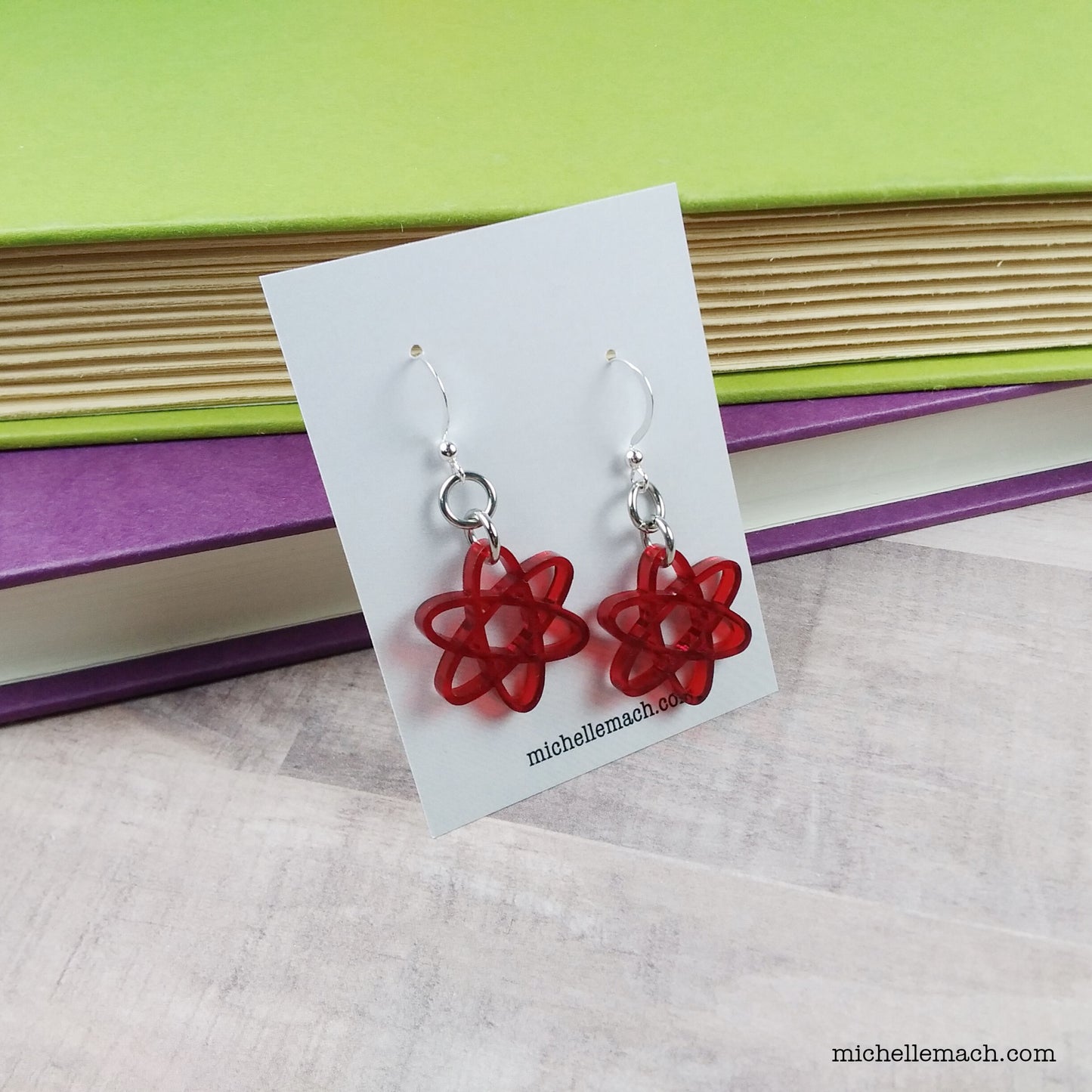 Colorful Atom Earrings