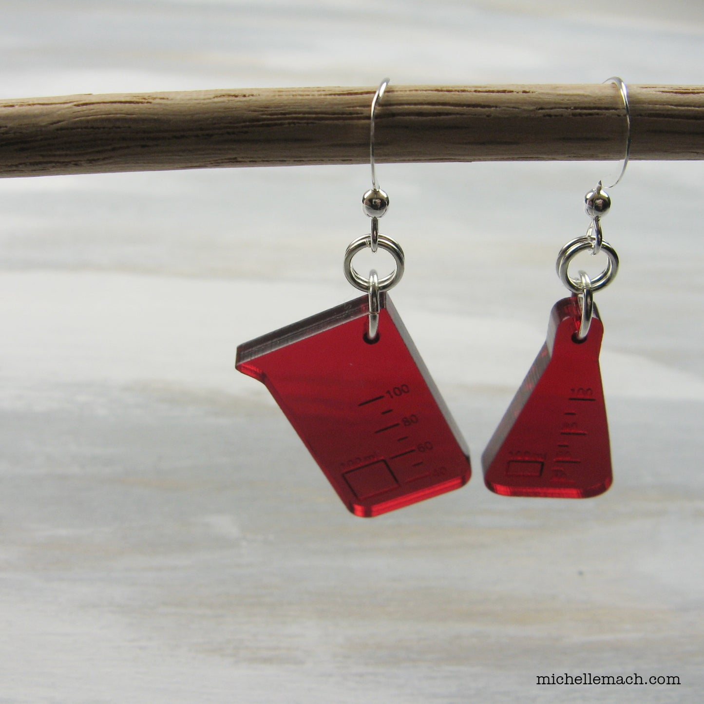 Beaker and Flask Earrings