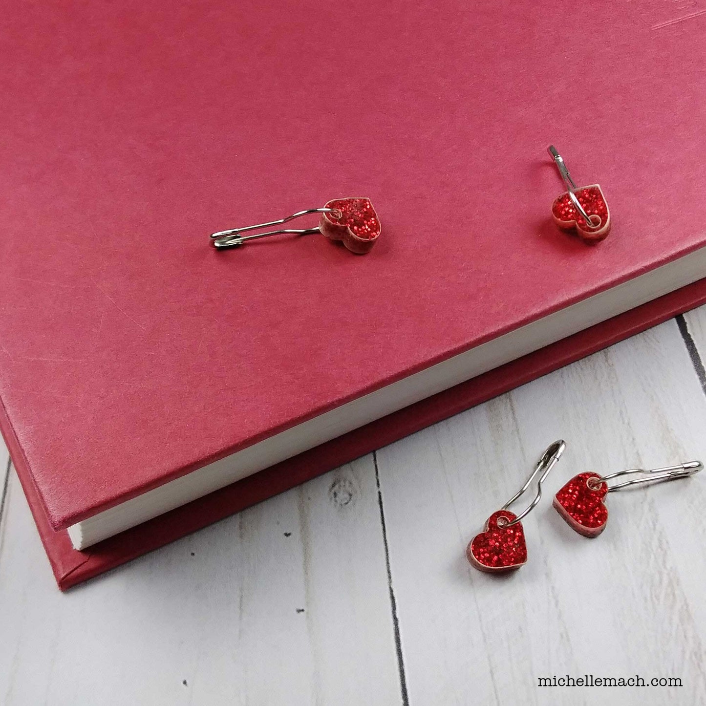 Tiny Star or Heart Stitch Markers (Set of 5)