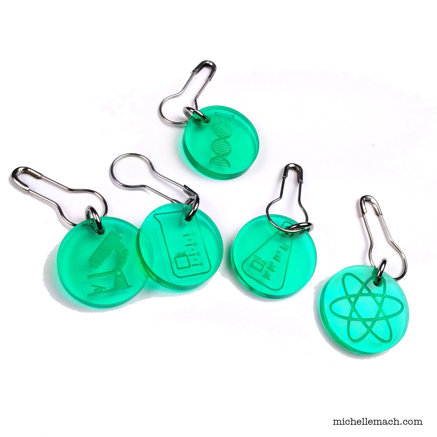 Science Stitch Markers (Set of 5)