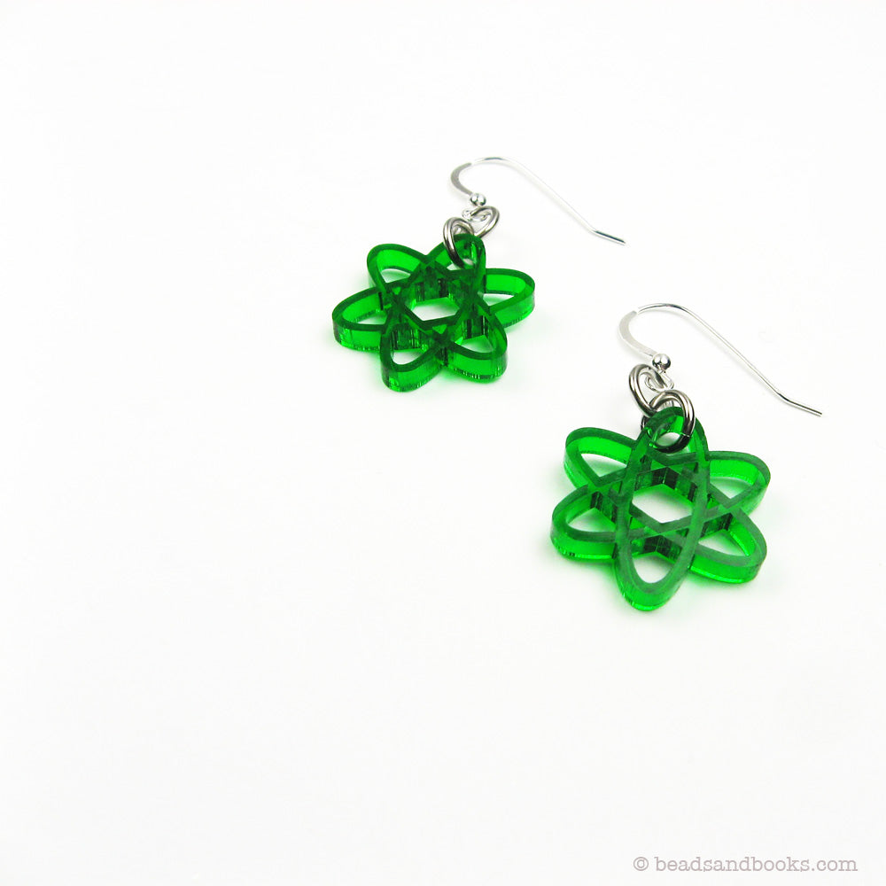 Colorful Atom Earrings