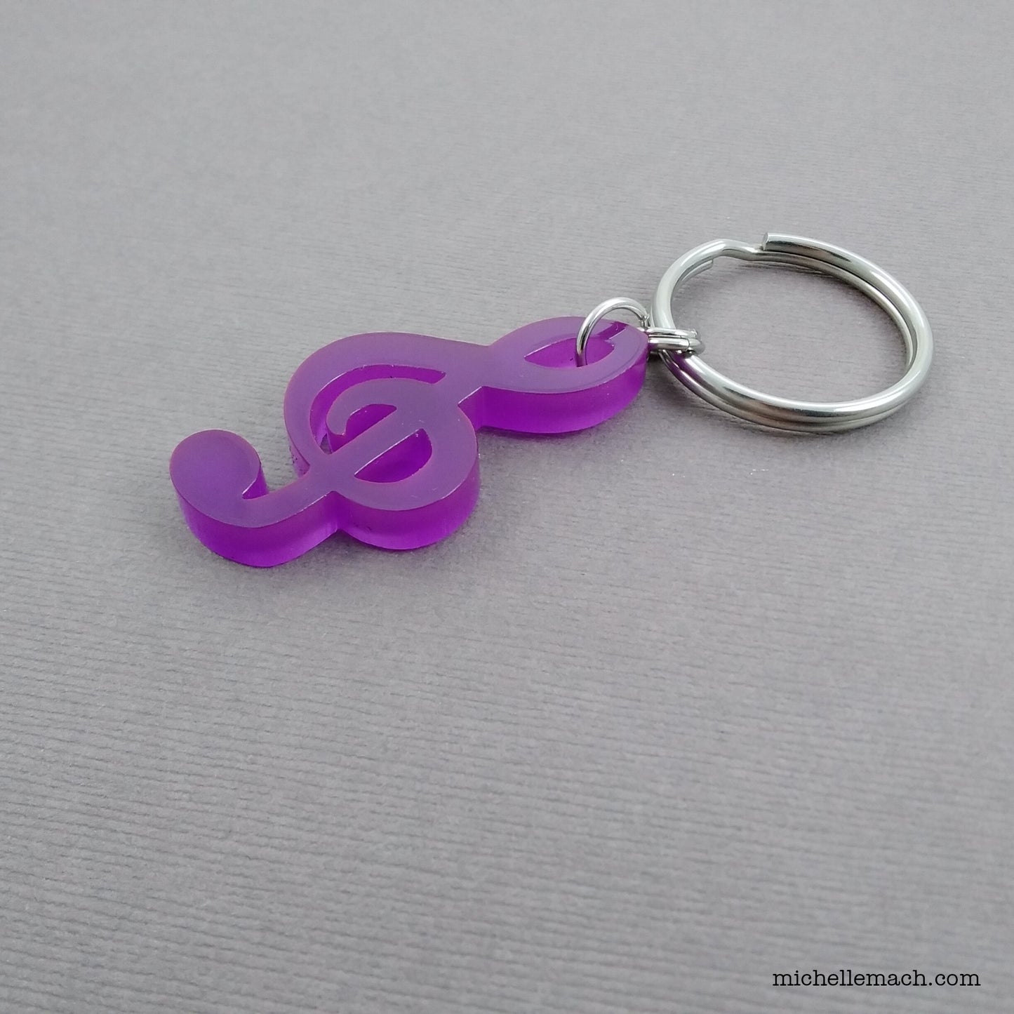Treble Clef and Bass Clef Keychains