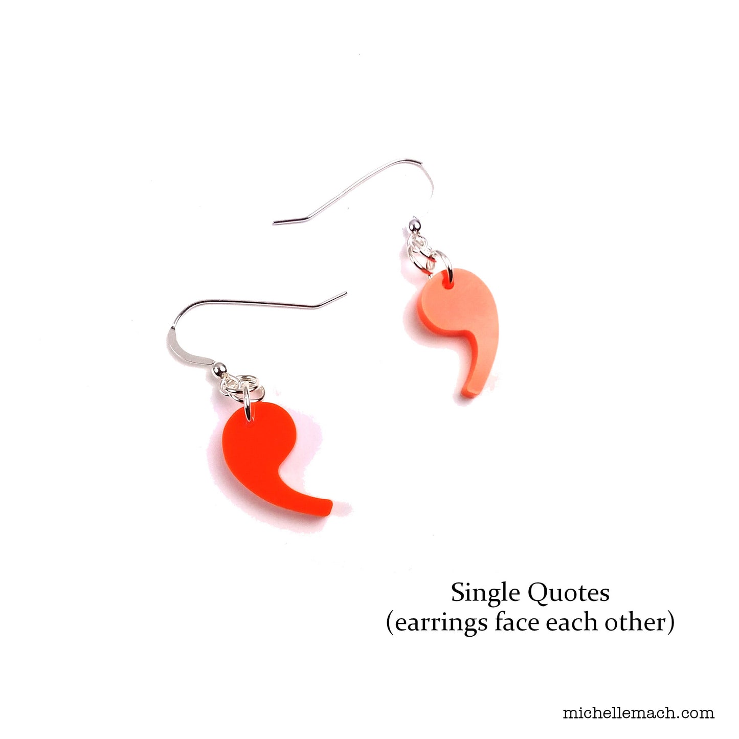 Comma or Single Quote Earrings