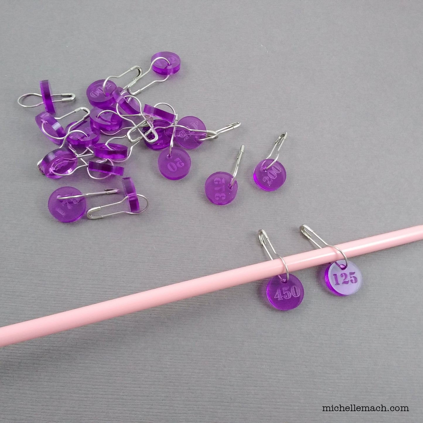 125-200 Number Stitch Markers (Set of 4)