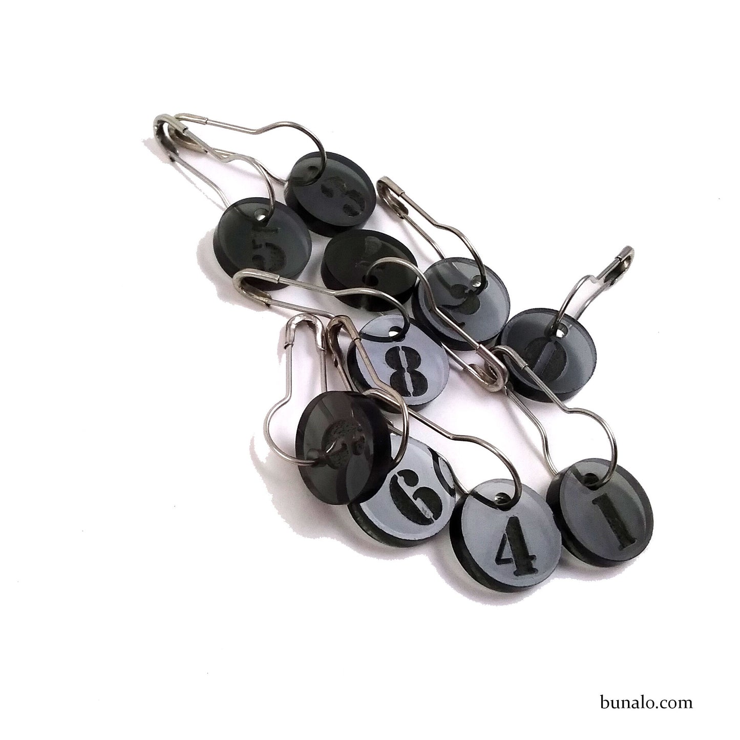 0-9 Number Stitch Markers (Set of 10)