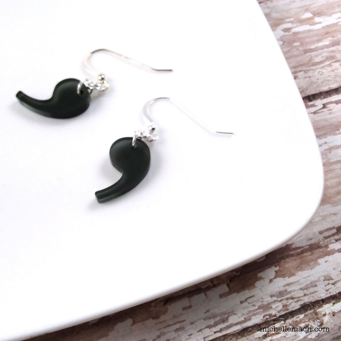Comma or Single Quote Earrings