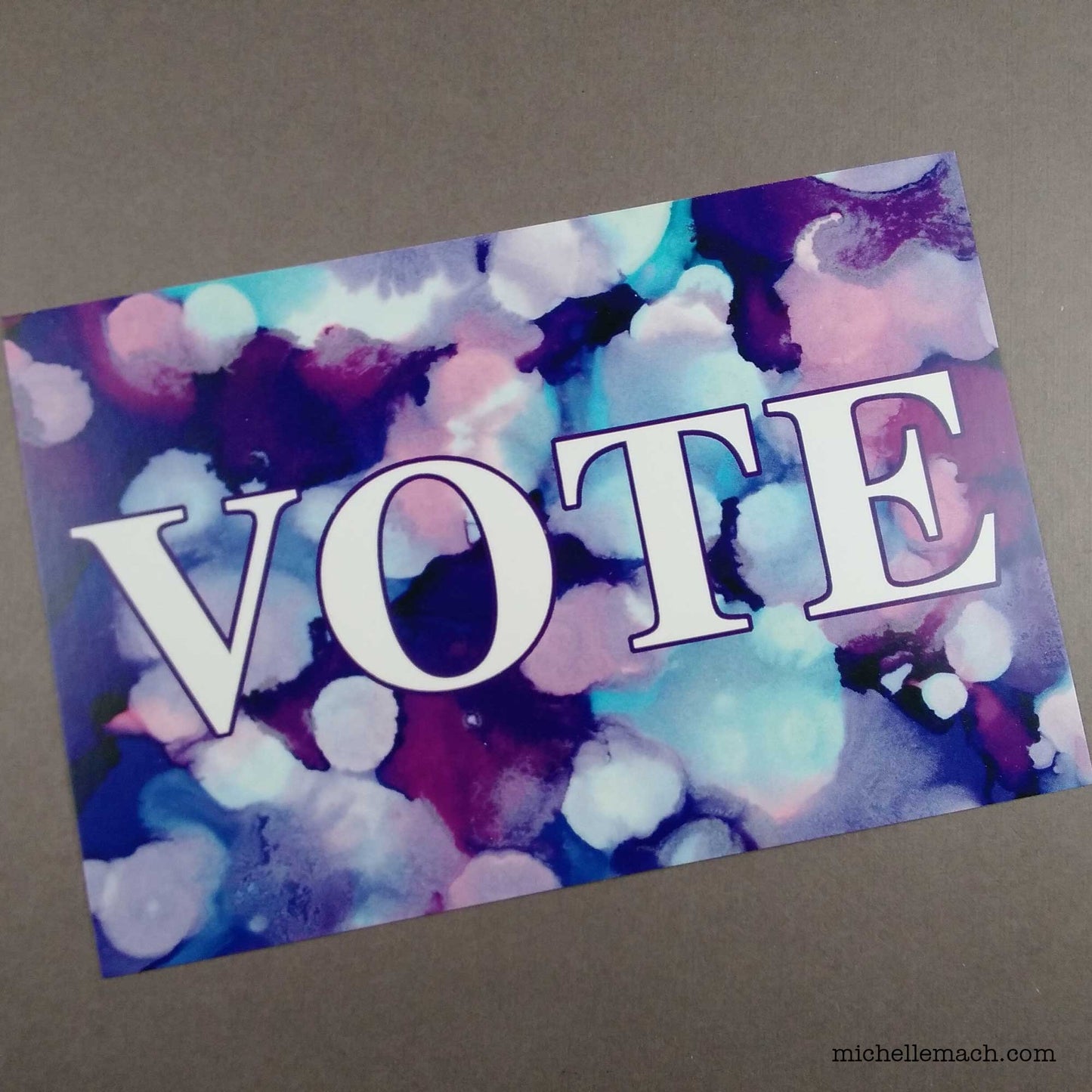Vote Postcards in Purple and Pink (Set of 50)